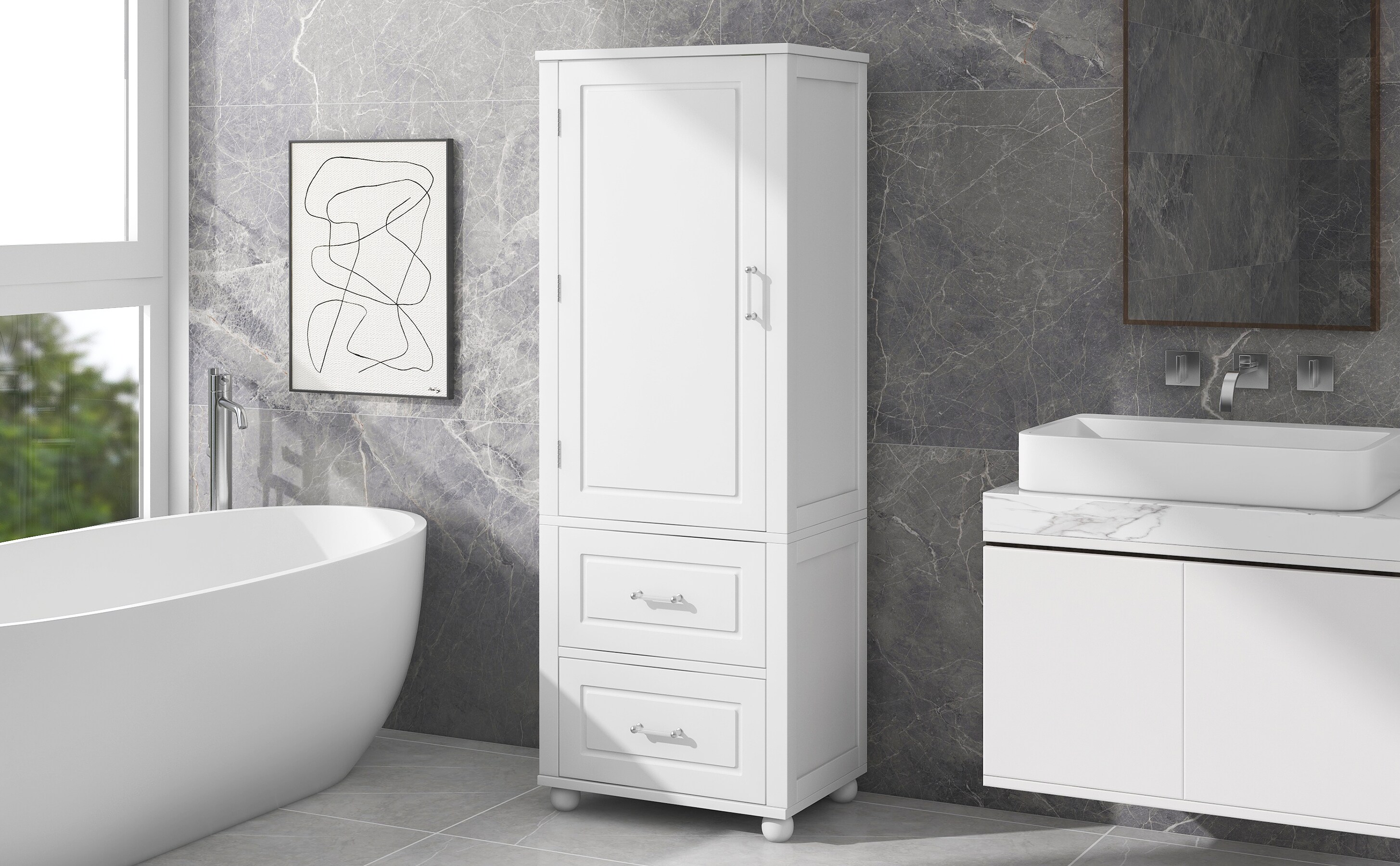 GDFStudio 329842 Bathroom-Wall-Cabinets - View #9