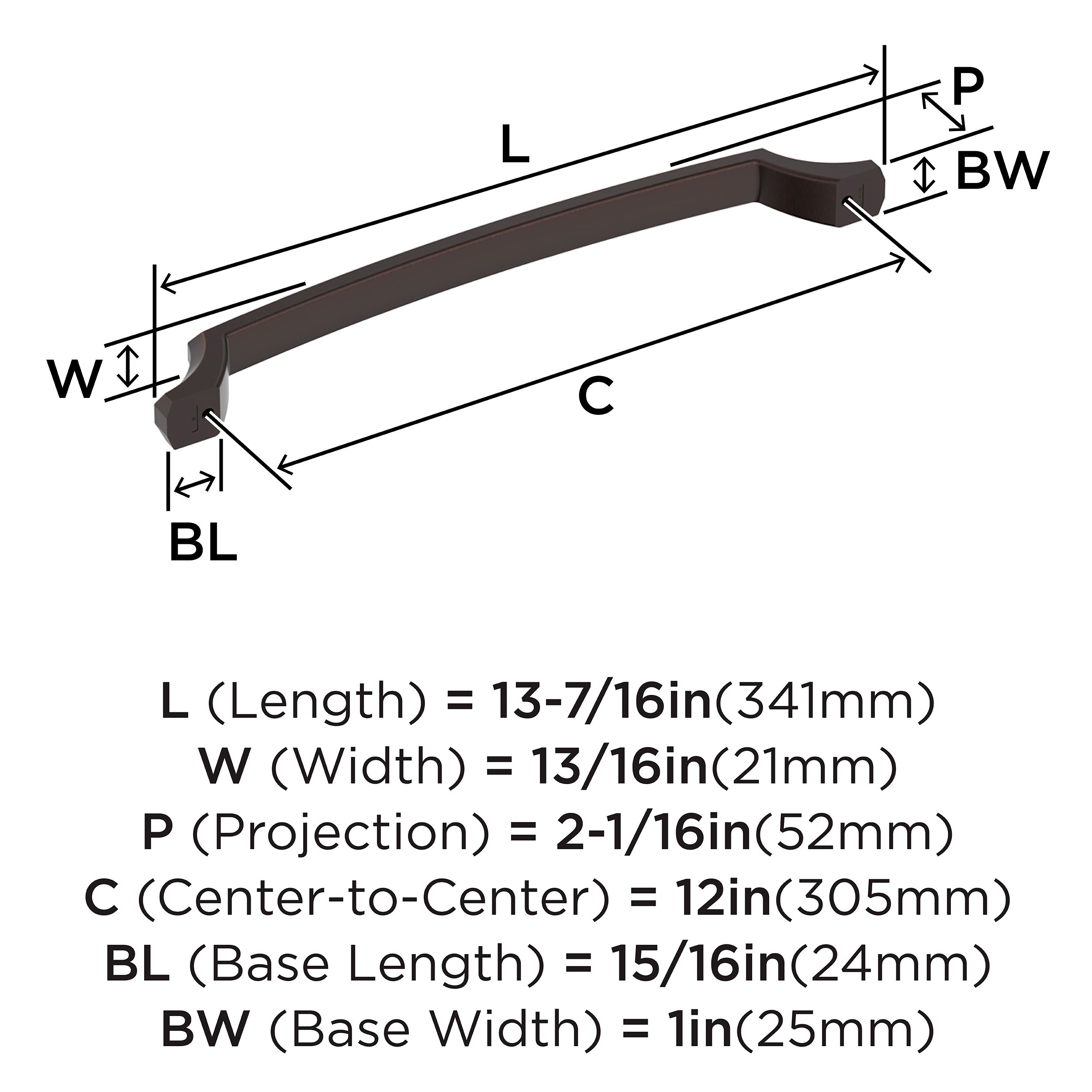 Amerock BP36713ORB Cabinet-Pulls - View #4