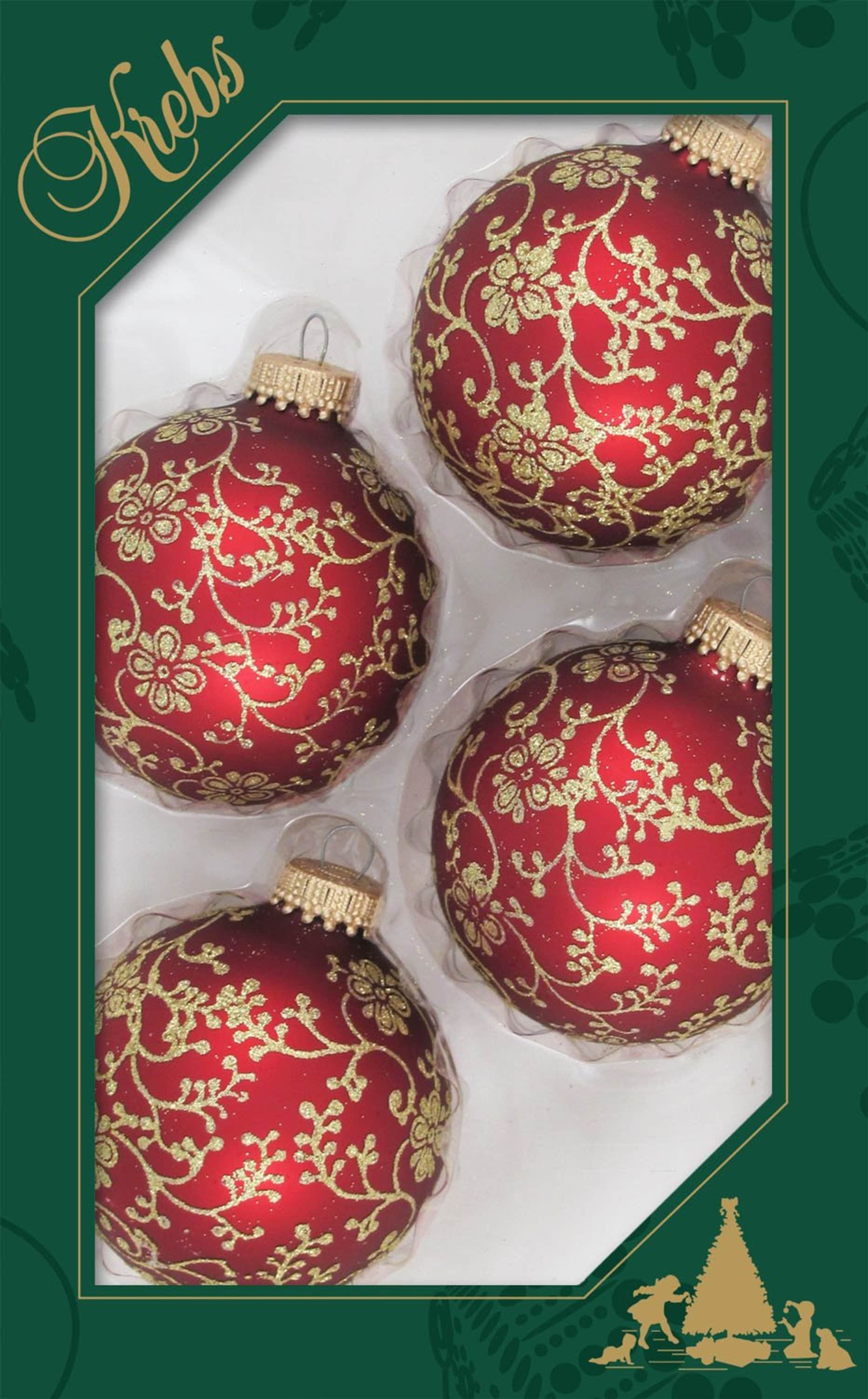 Krebs KBX82335 4 -Pack Multiple colors/finishes Standard Indoor Ornament set
