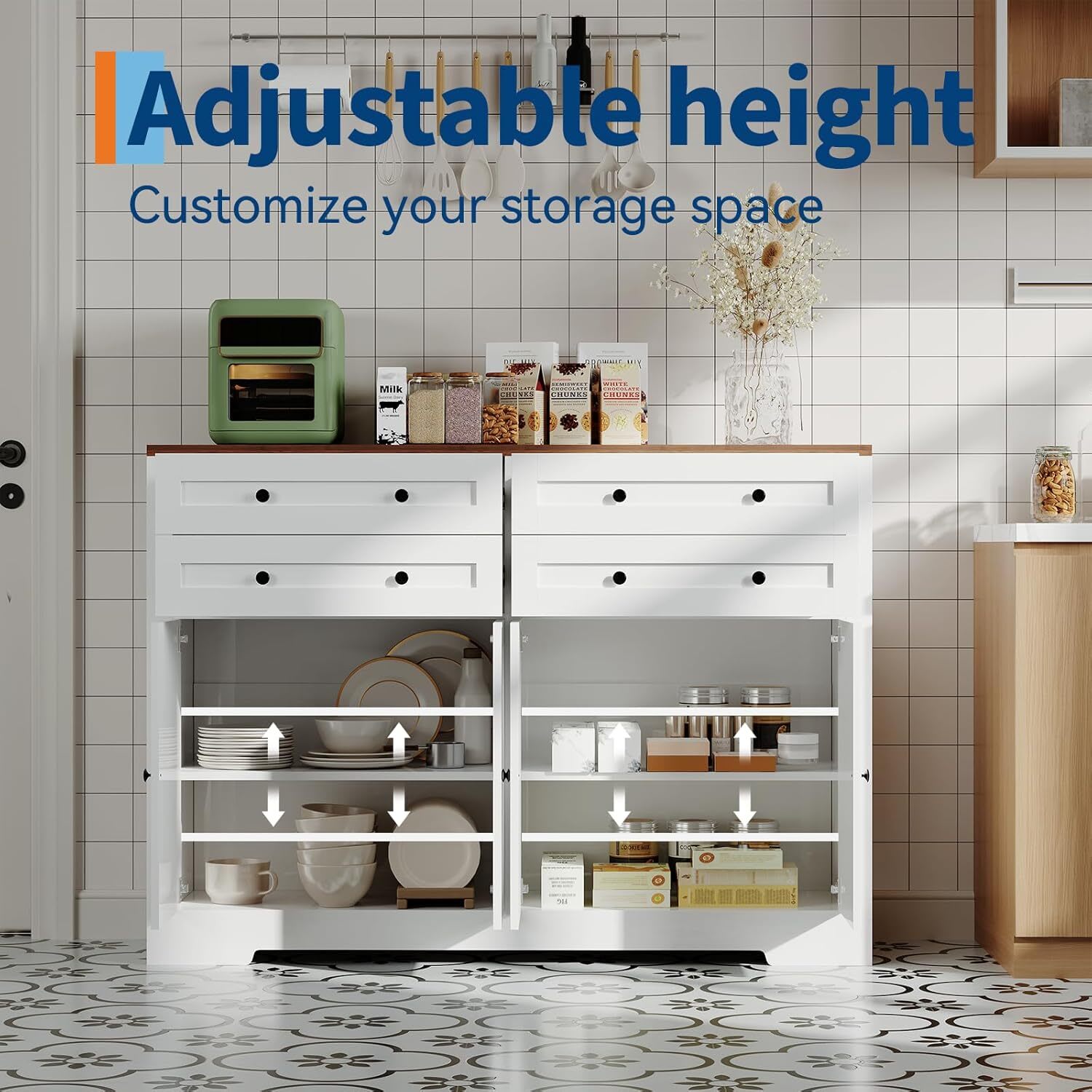 Qeetex GGL-PHK-34WAXDSP Dining-Kitchen-Storarge - View #7