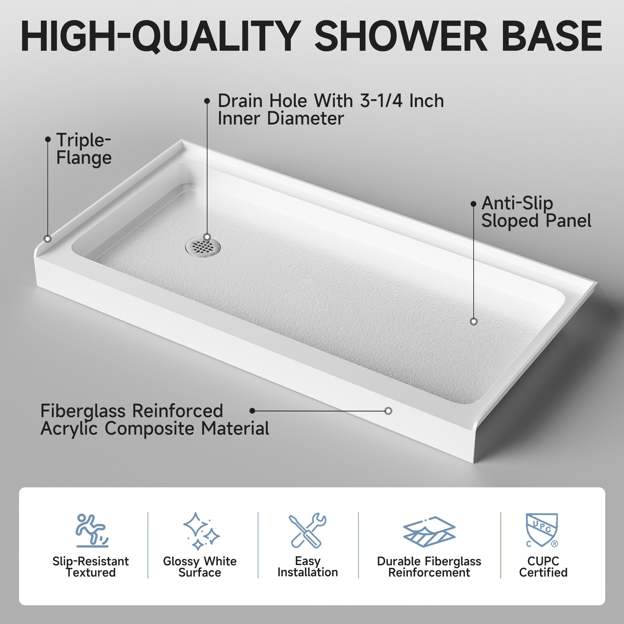 Miuara T5595P487505 Shower-Floors - View #2