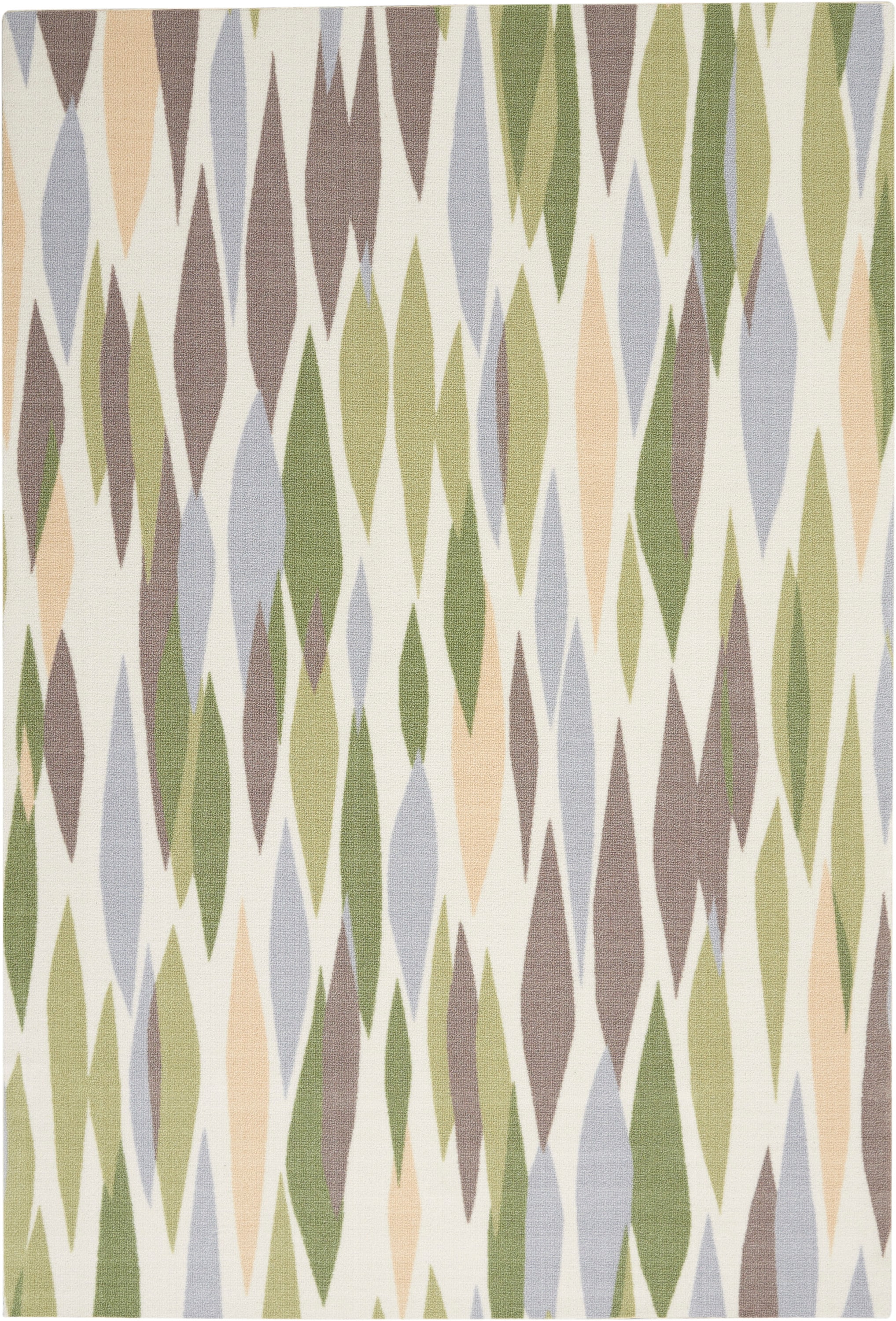 Violet Rectangular Synthetic Reversible Outdoor Area Rug