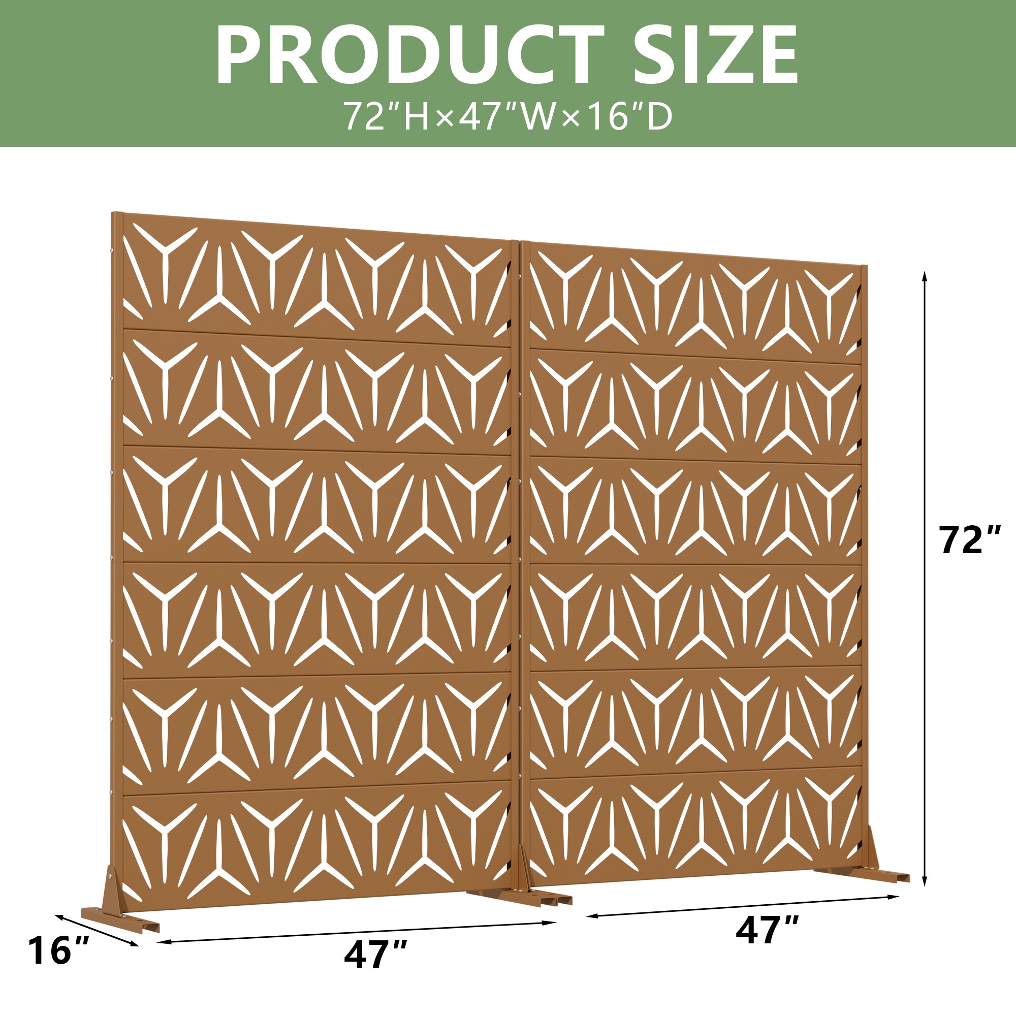 Misty Moon LW0406-SYJPF-C26 Outdoor-Privacy-Screen - View #5