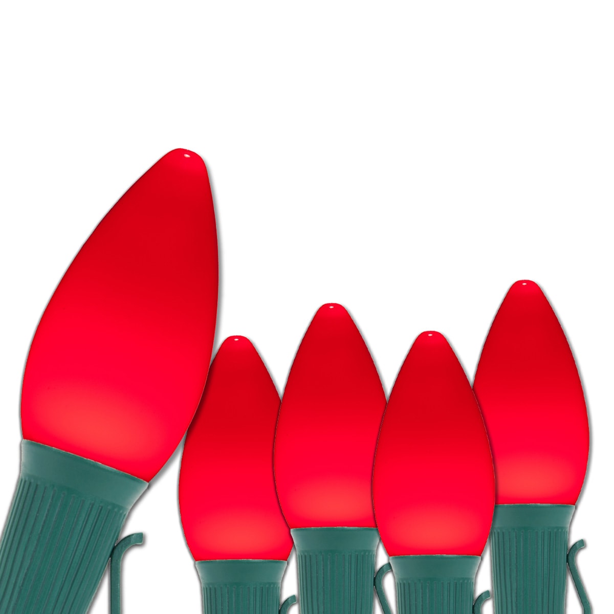 Wintergreen Lighting 80190 OptiCore 50 -Count 50-Feet Red LED Plug-In Christmas String Lights