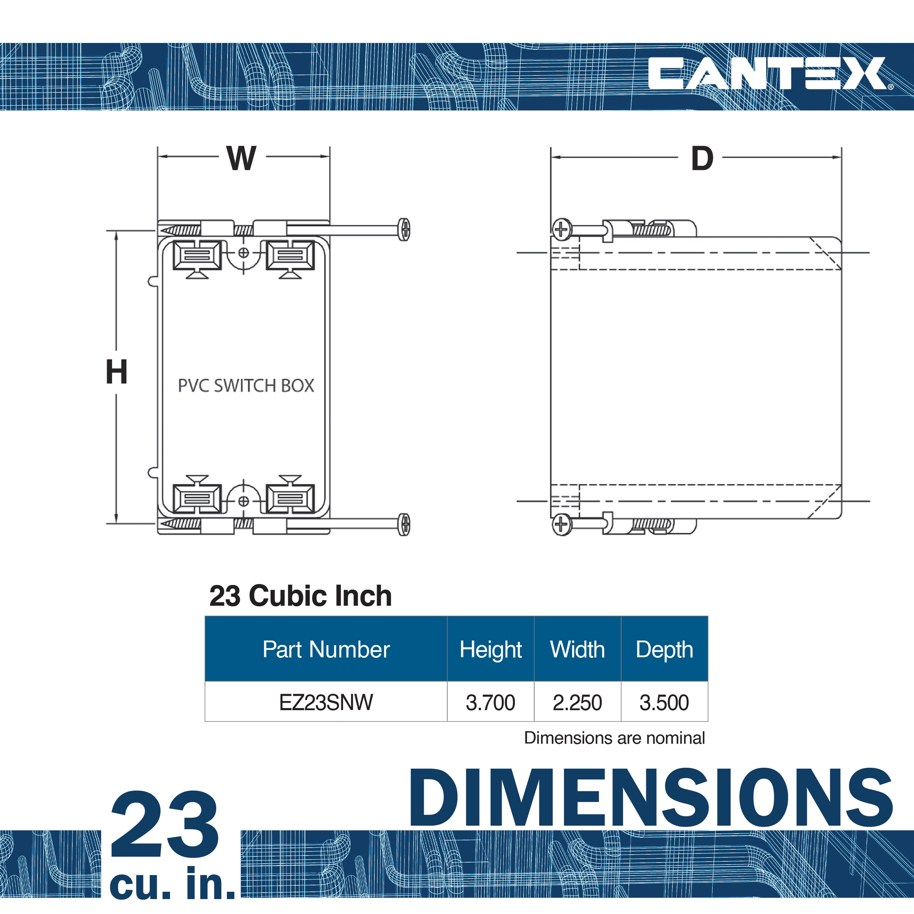 CANTEX LEZ23SNWV Electrical-Box - View #5