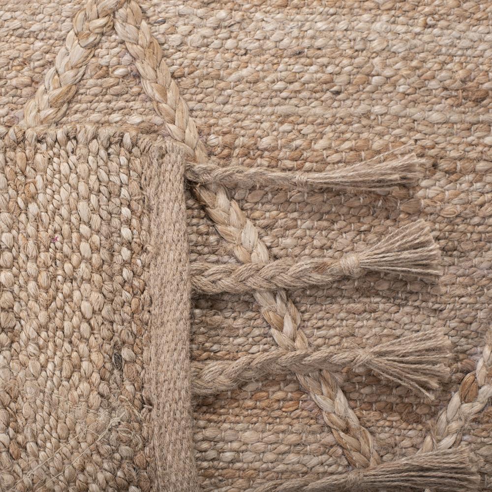 Natural Jute 5' x 8' Handwoven Geometric Area Rug