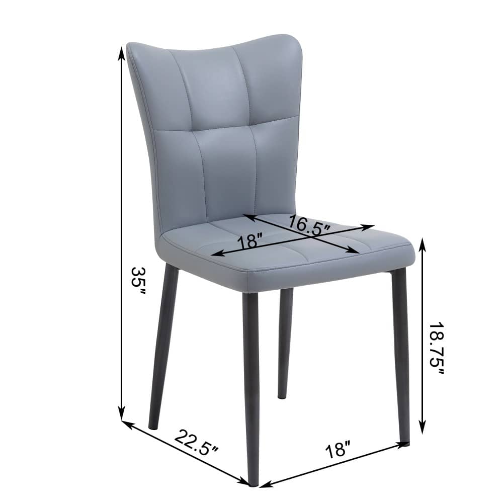 Coolbibila EDEN-DINING-GRAY Dining-Chairs - View #3