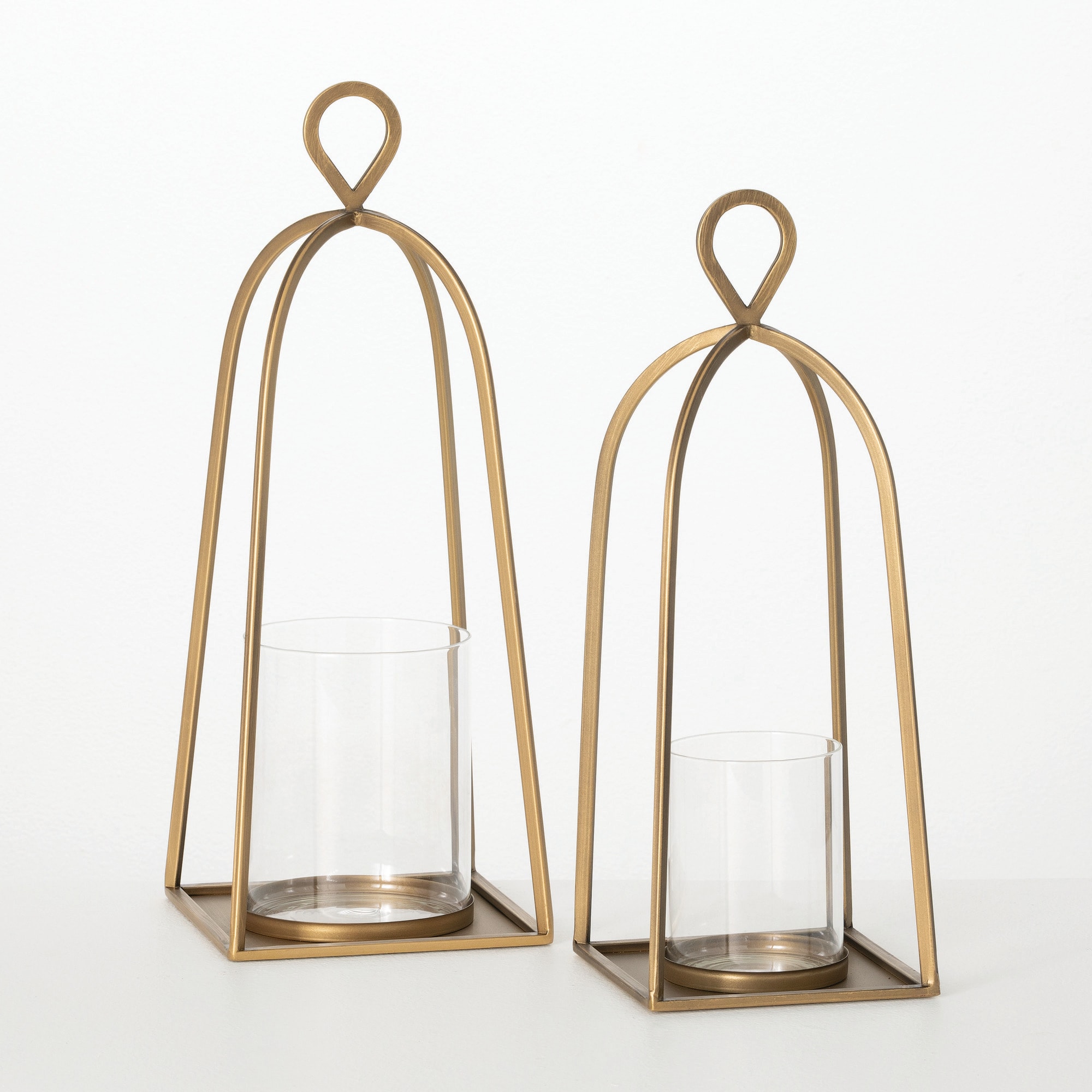Sullivans MET2418 2 Candle Scandi Breeze Metal Lantern Candle Holder