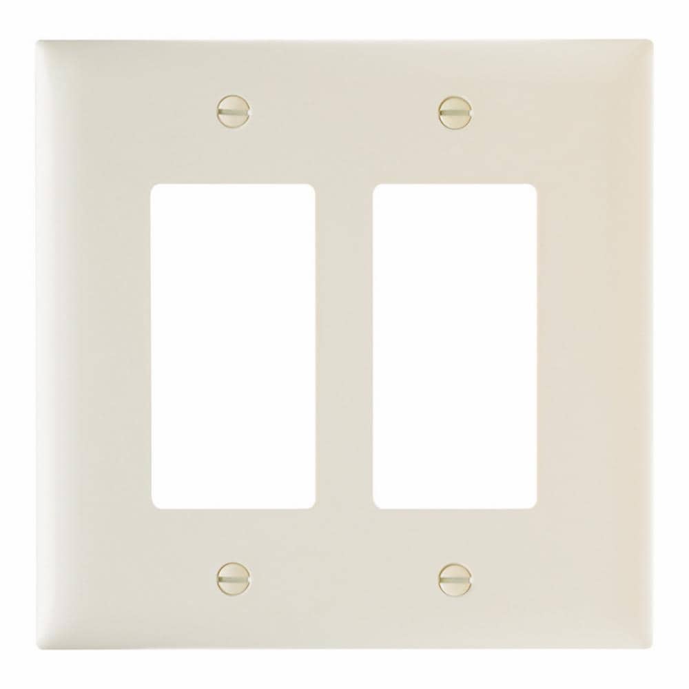 Legrand TPJ262LACC10 Pass Seymour 2 -Gang Jumbo Size Light almond Nylon Indoor Decorator Wall Plate