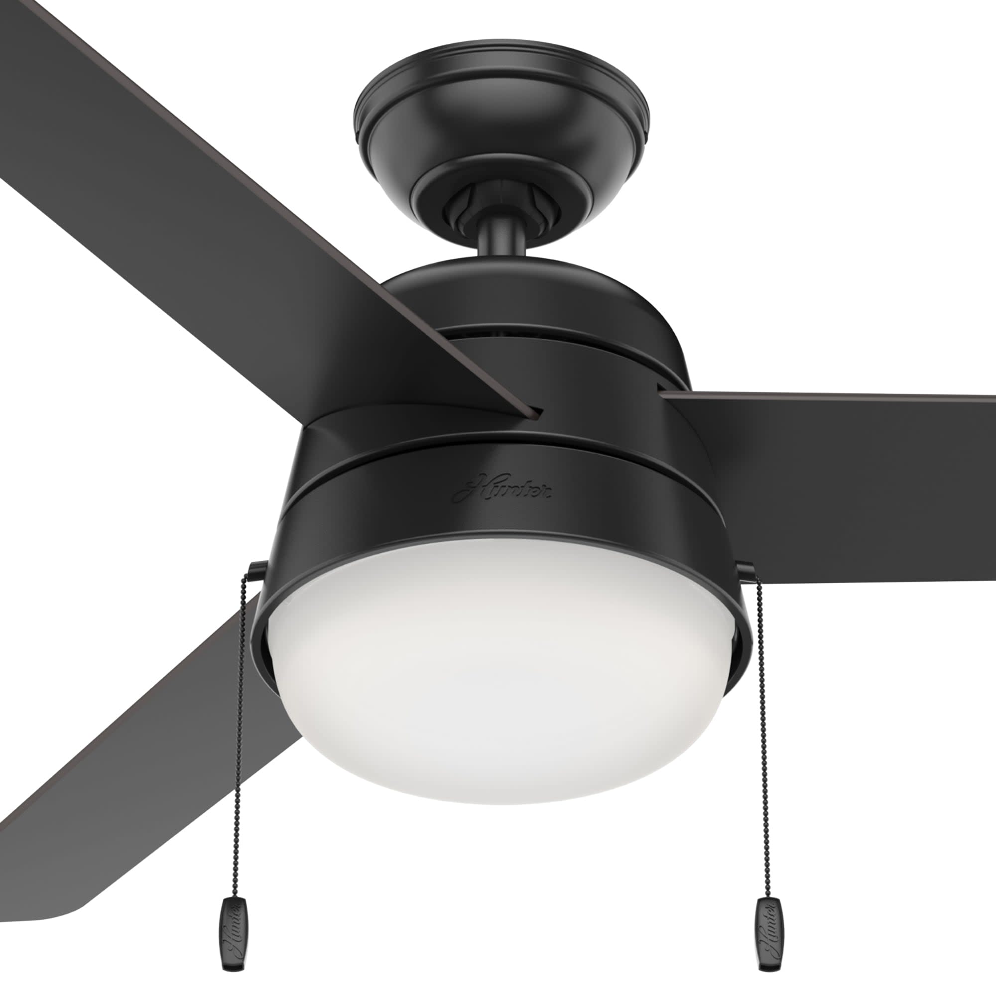 Black + Decker 52 3-Blade Ceiling Fan with Light Kit and Remote -  Mahogany/Natural Wood