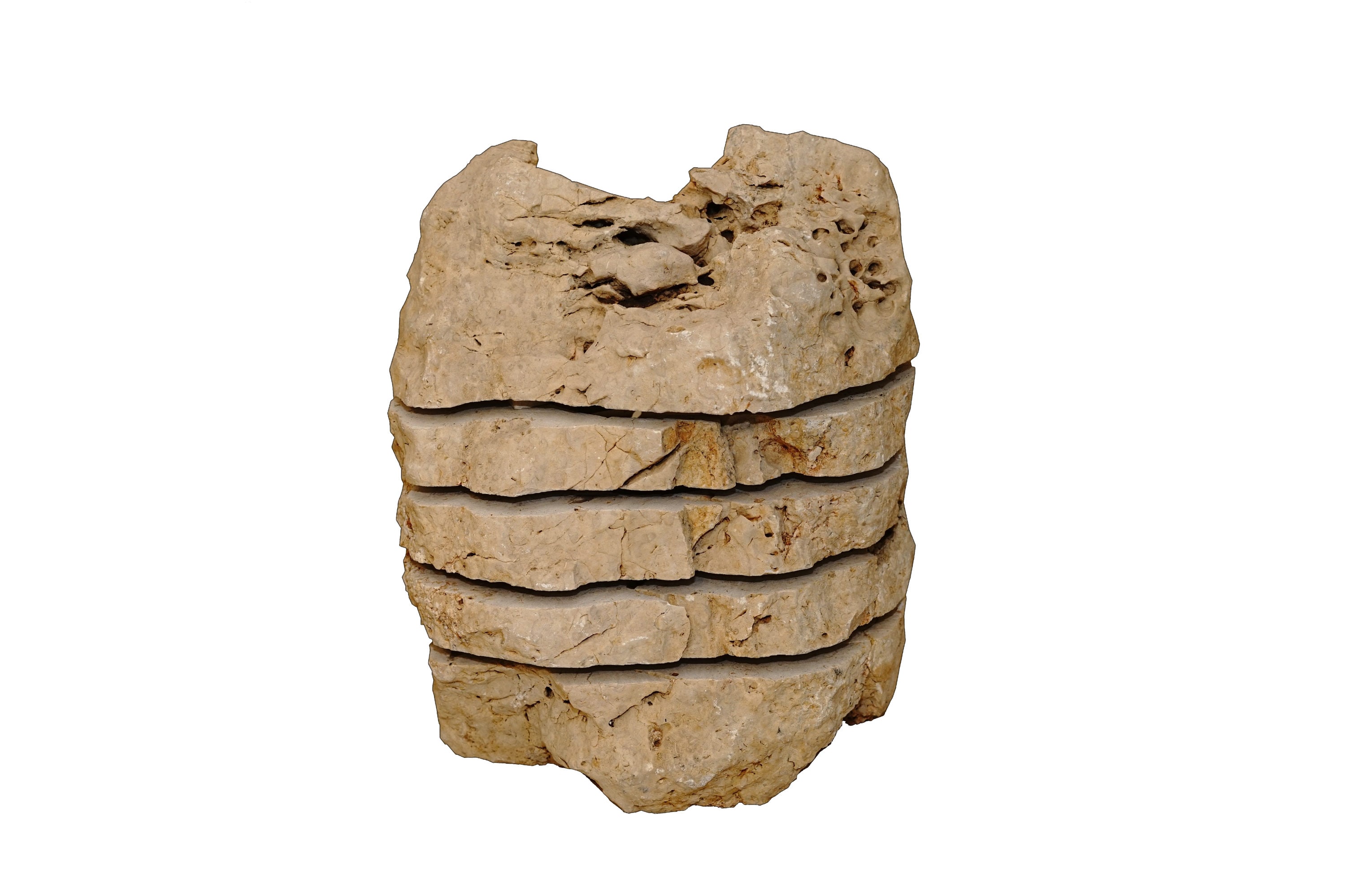 Natural Stone Veneer R51-MIX-LFX-AL Natural Stone Lighting Fixture - LightingFixture-Almond-SizeVaries 1 Square feet Almond Stone veneer