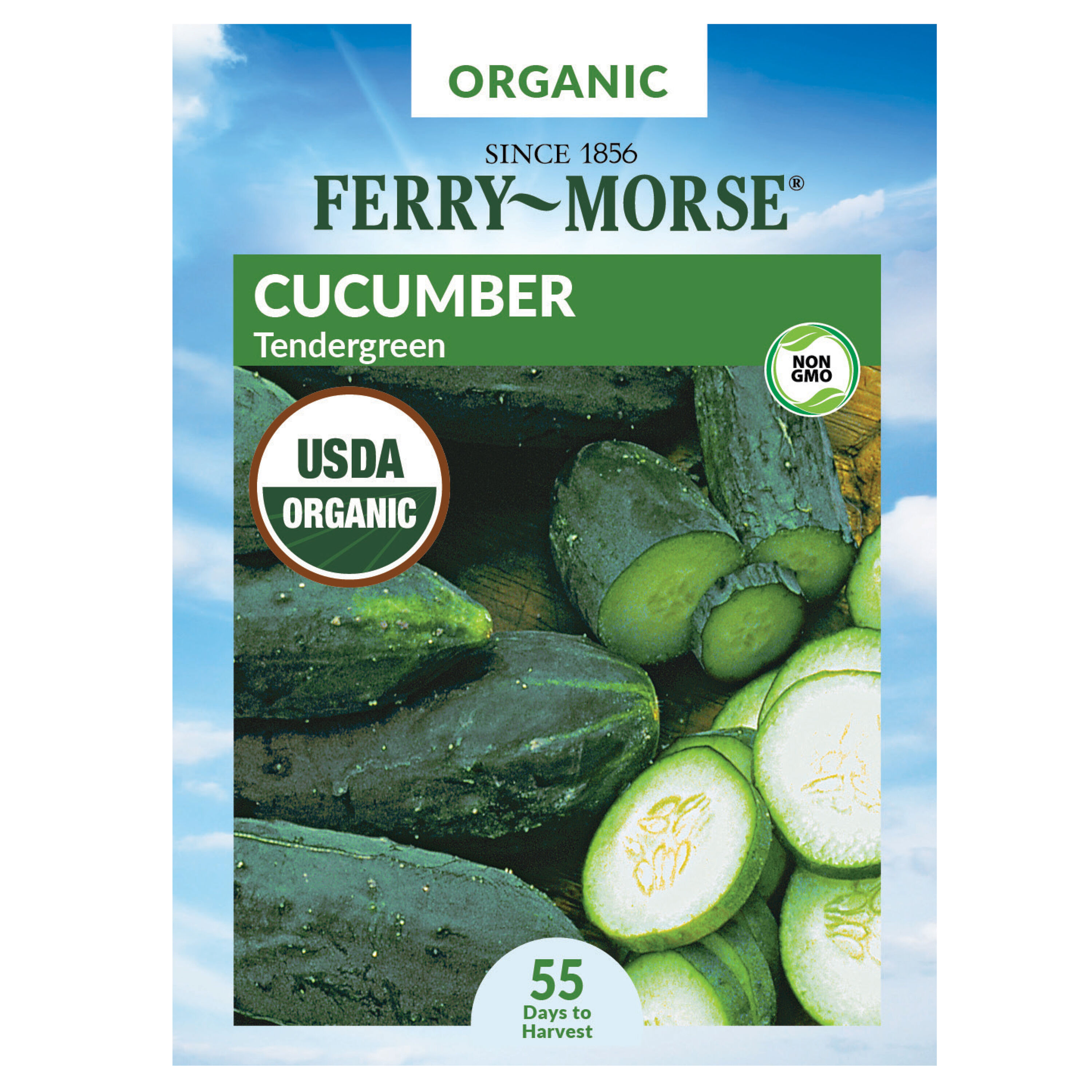 Ferry-Morse 913948.299.643784 Organic Cucumber Tendergreen Organic Vegetable Seeds 0.7 Gram(s)