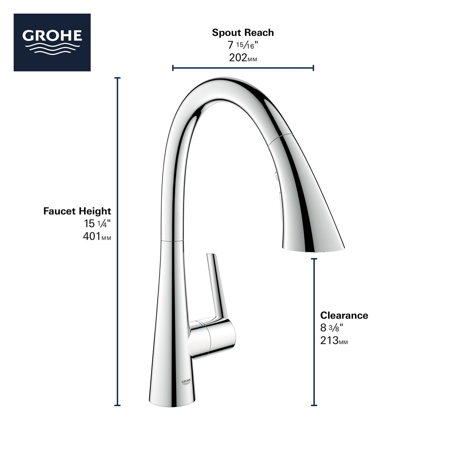 GROHE 30368DC2 Kitchen-Faucets - View #2
