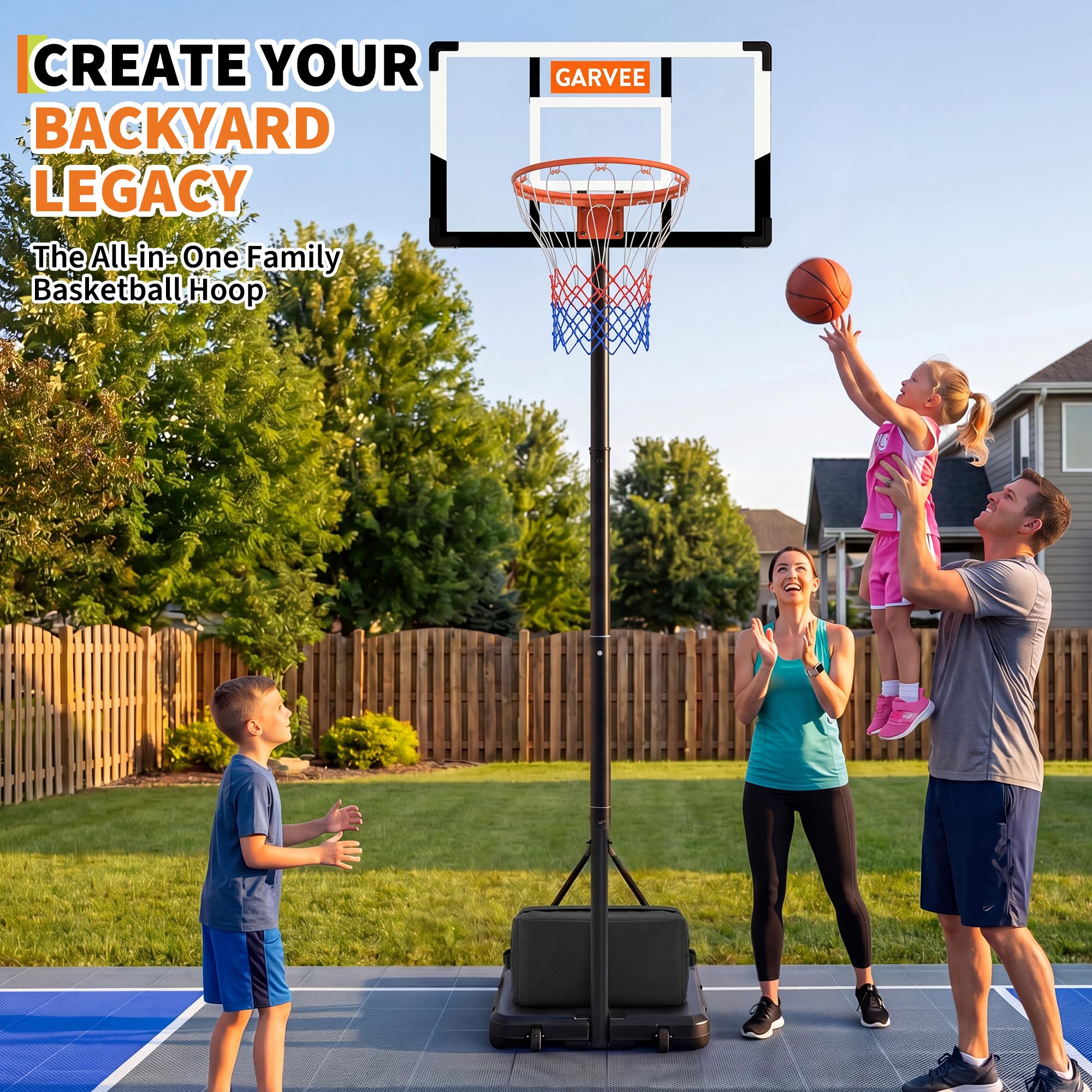 GarveeLife CLJ-OLE6YWSMUYF31D-Z Basketball-System - View #3