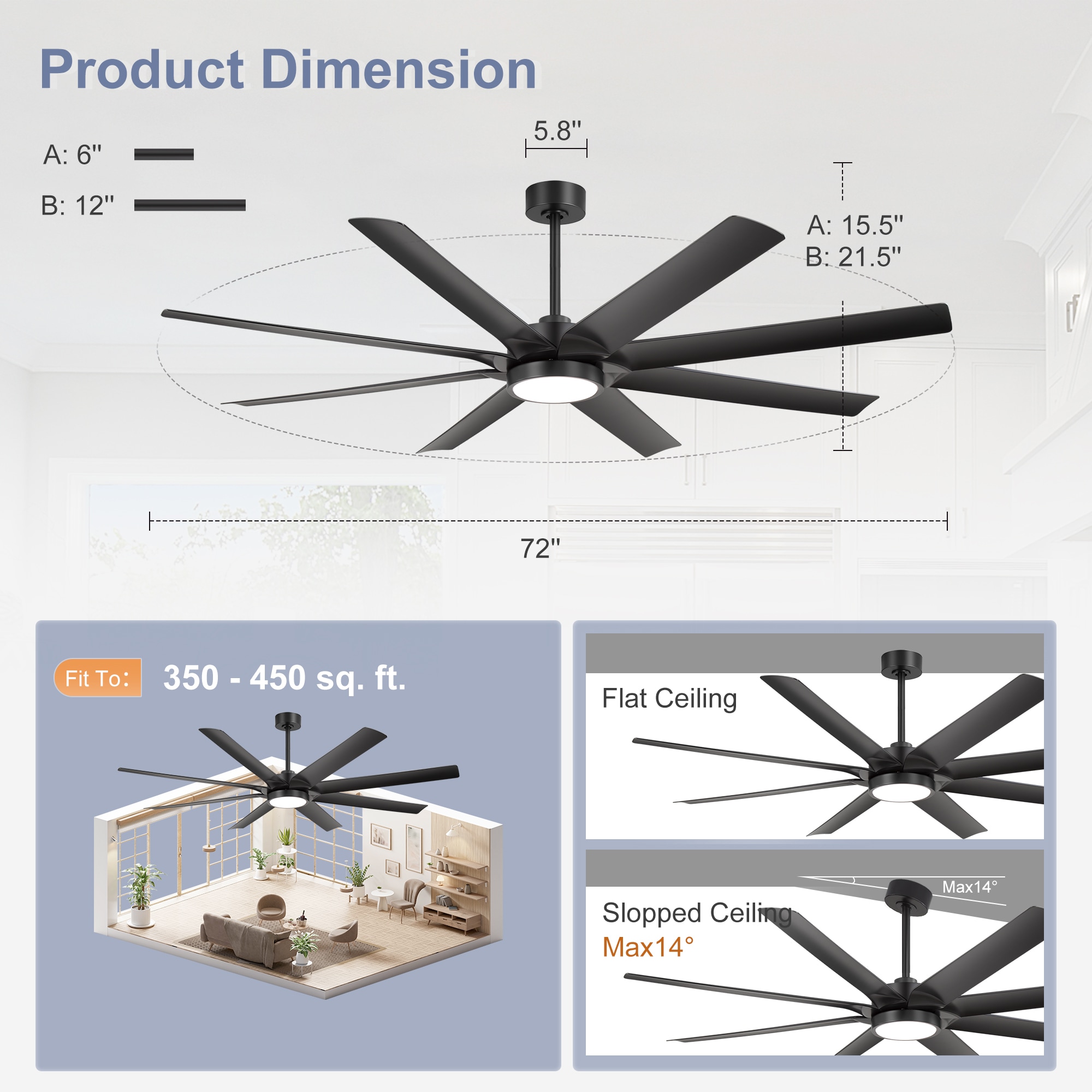 Airsurfer AS-24044-AB-T Ceiling-Fans - View #3