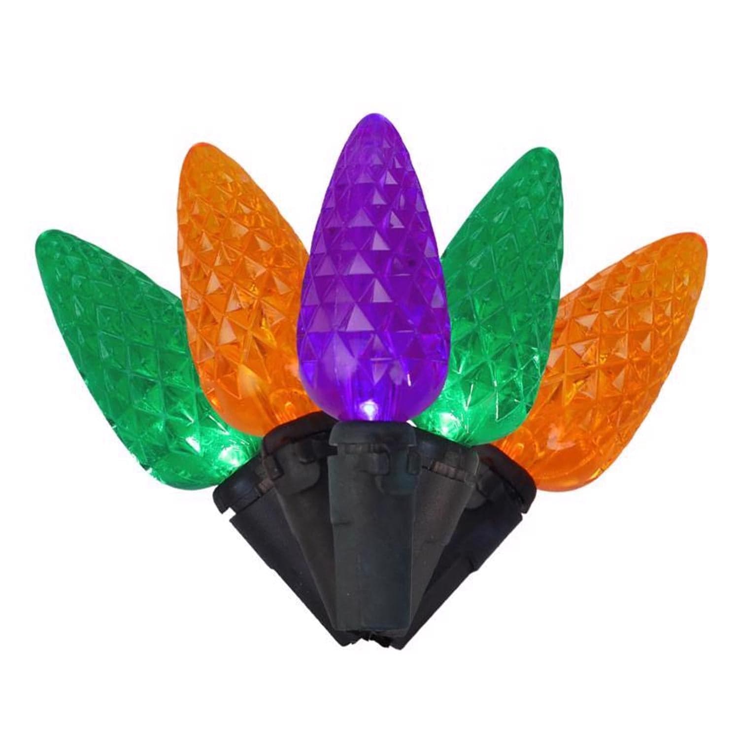 Celebrations  Multicolor 100 Count LED C6 Halloween String Lights
