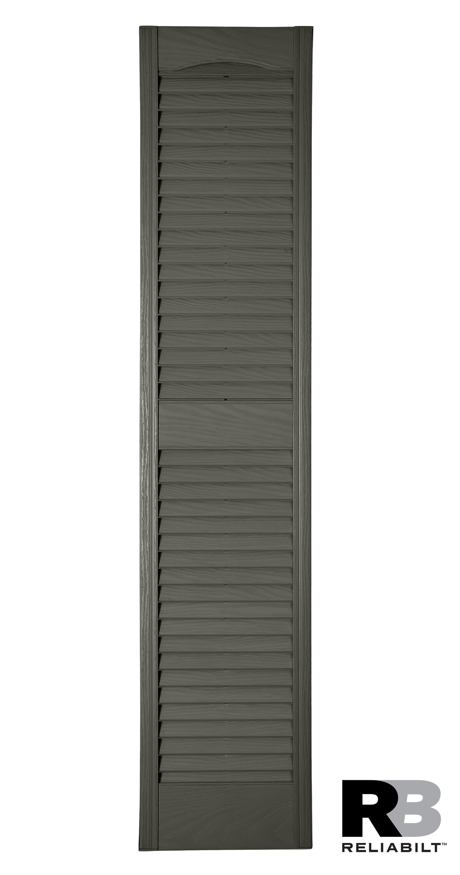 RELIABILT LVRCT1065352 10-in W x 65-in H Dove Gray Polypropylene Exterior Shutters (2-Pack)