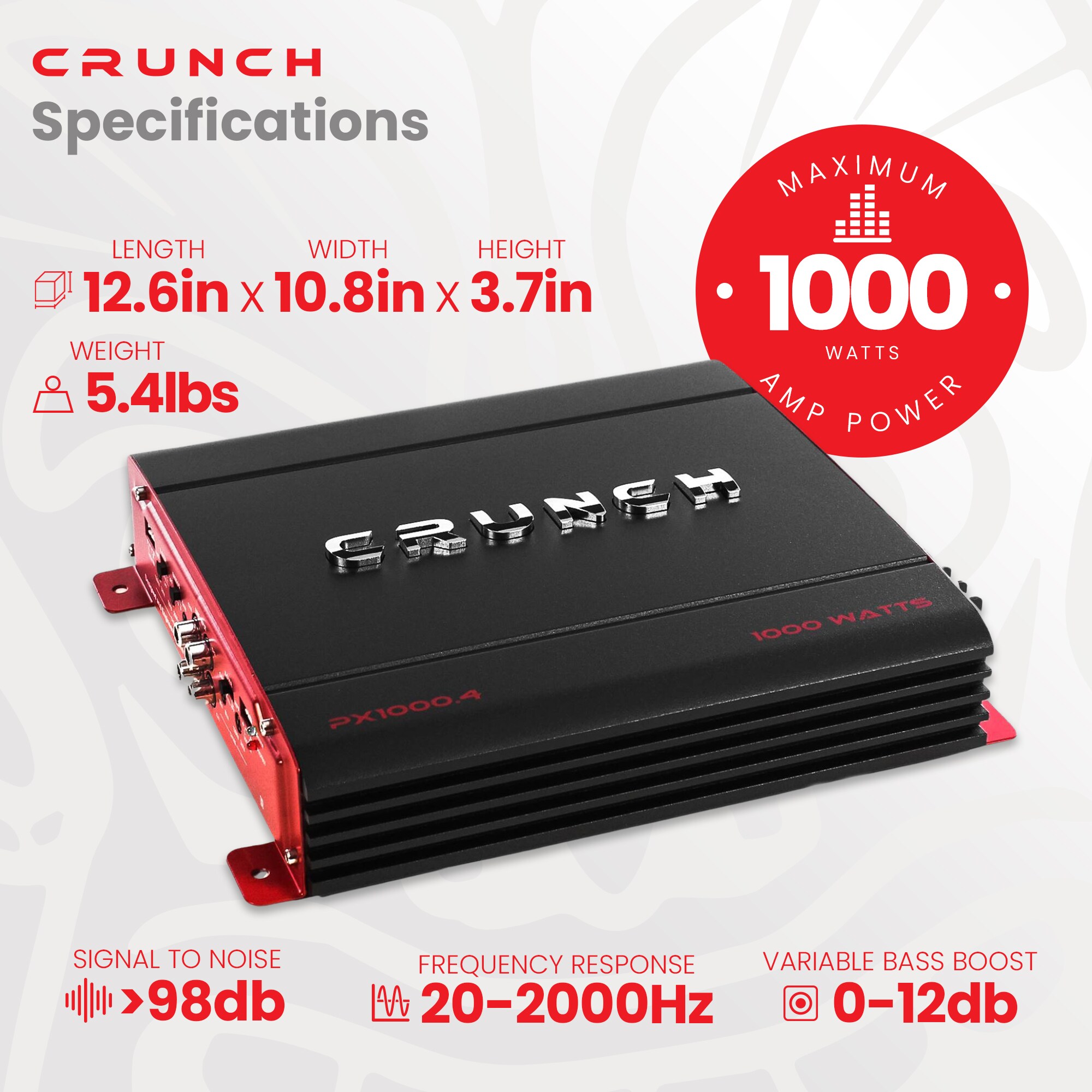 Crunch PX-1000.4 Mobile-Audio - View #2
