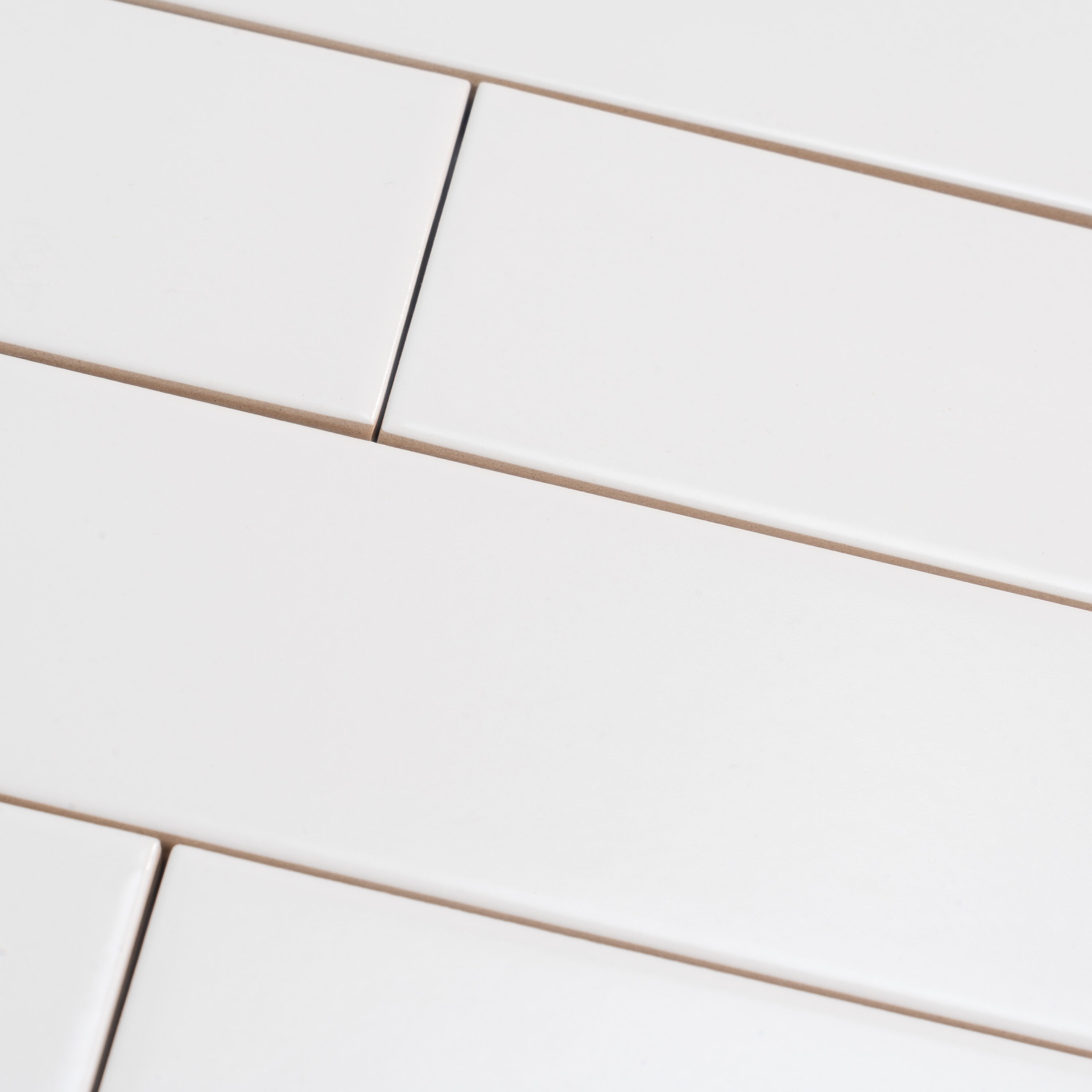 Arte 1.97 in. x 7.87 in. Matte White Ceramic Subway Wall and Floor Tile (5.4 sq. ft./case) (50-pack)