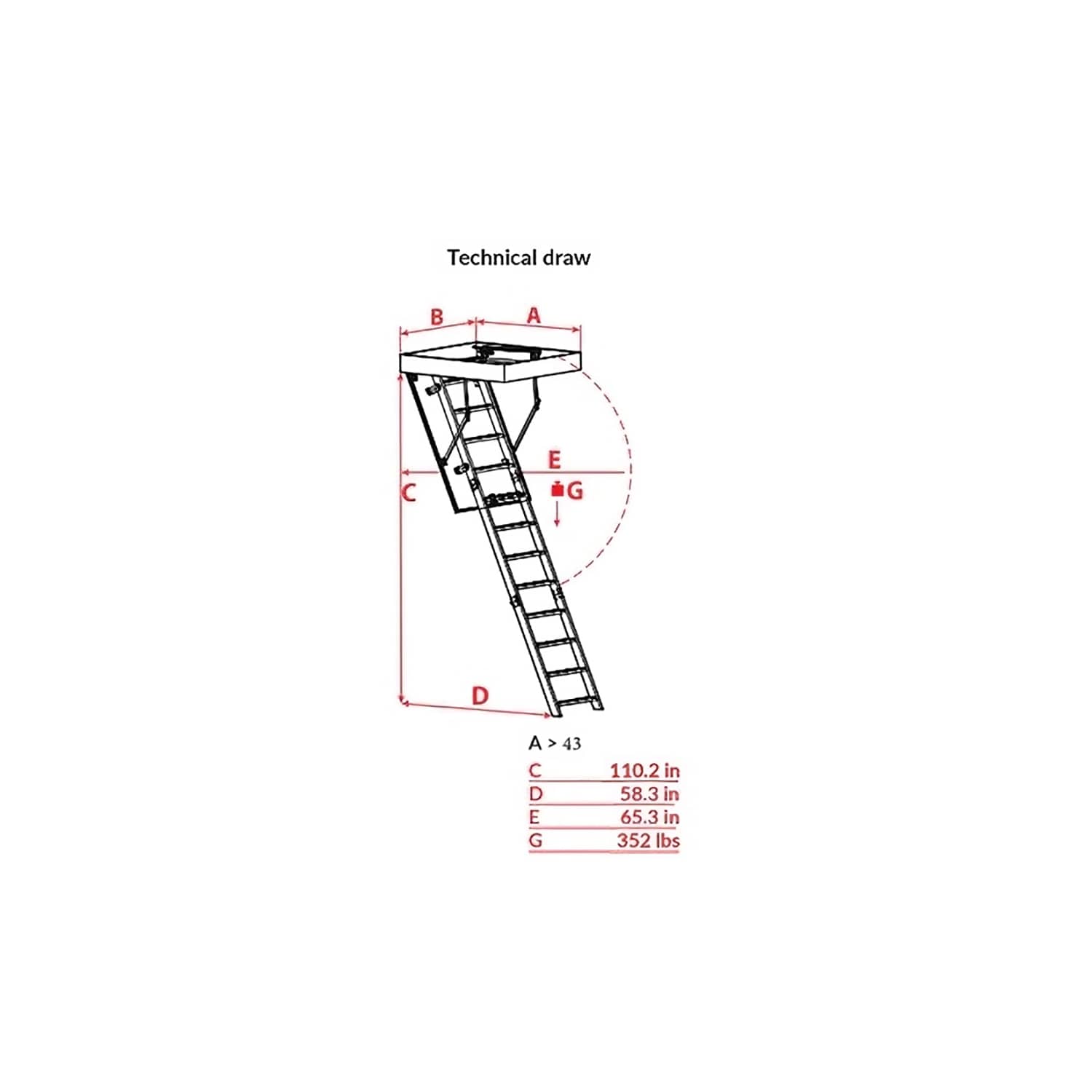 The Energy Guardian Trussed Pull-down Attic Ladder Cover Attic