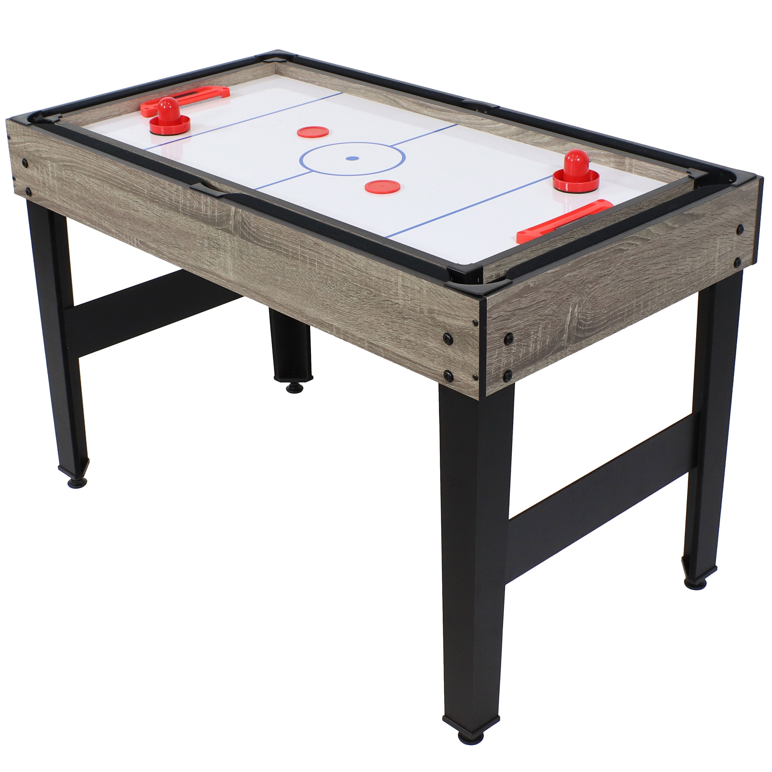Classic Wood Stain 10-in-1 Multi-Game Table with Foosball and Billiards