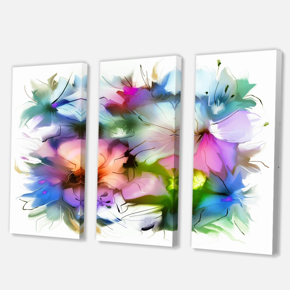 Designart 28-in H x 36-in W Floral Print on Canvas at Lowes.com