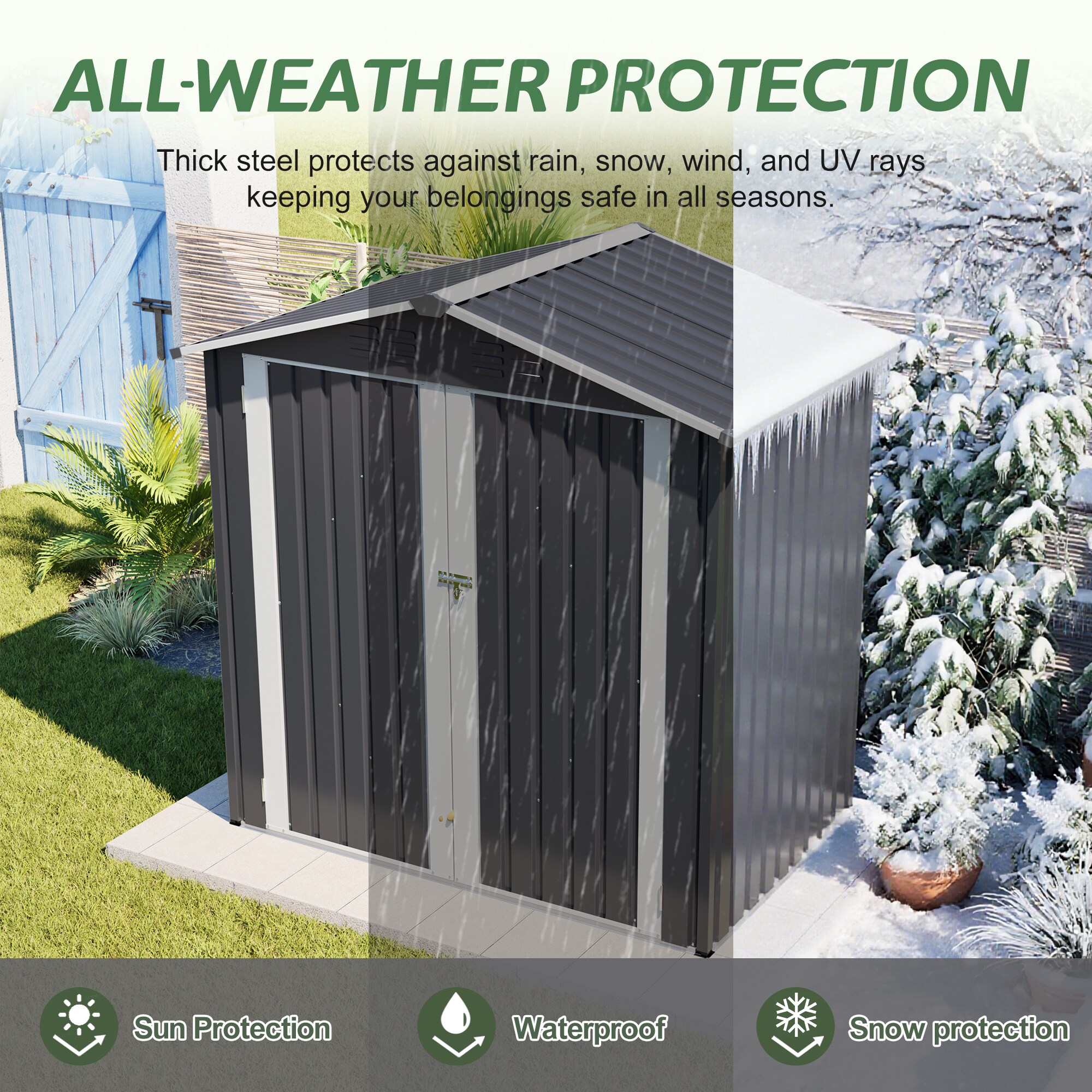 GDFStudio 345489 Metal-Storage-Buildings-Sheds - View #5