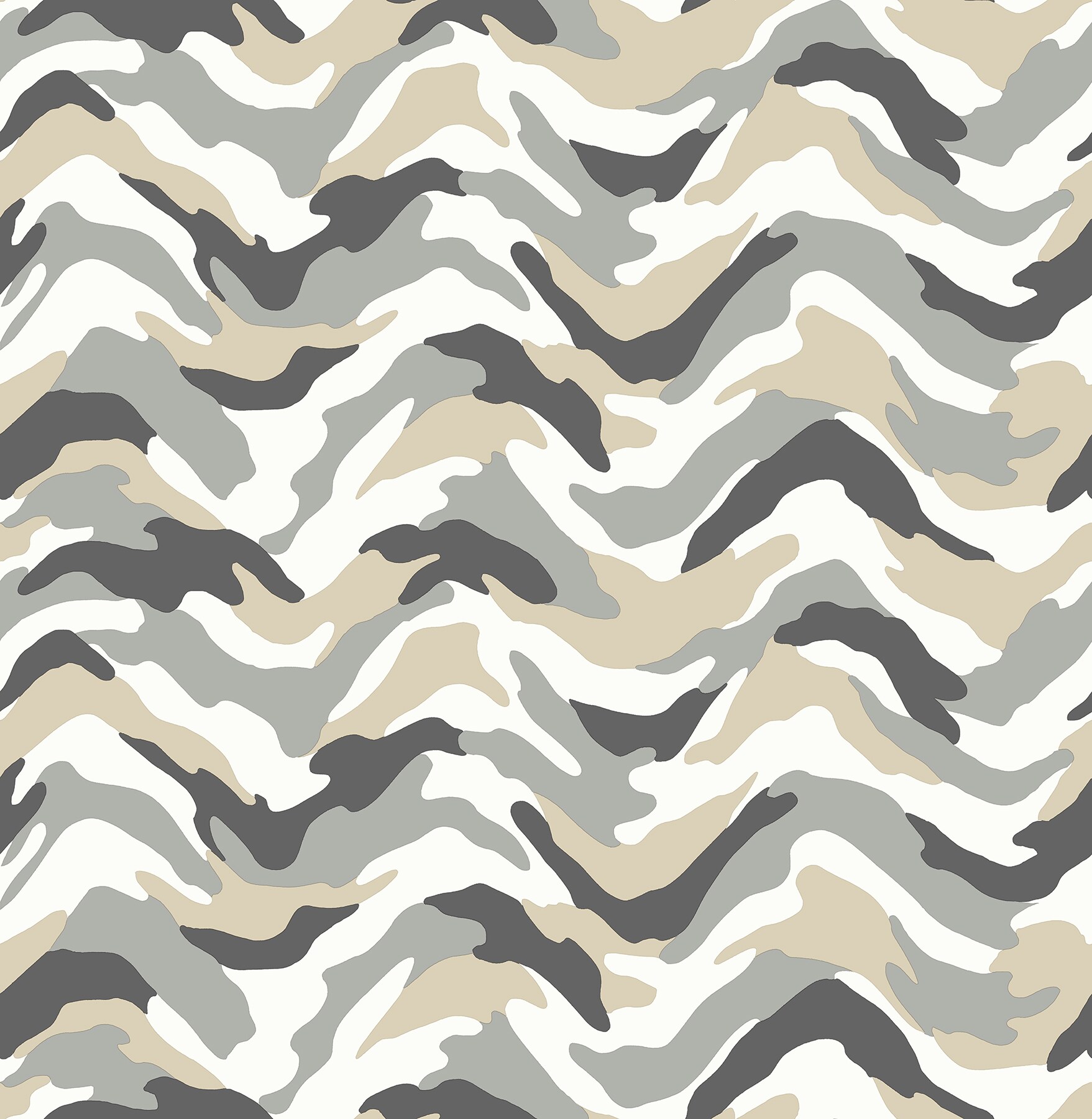 Brewster HN002610 56.4-Sq. Feet Grey Non-woven Geometric Unpasted Wallpaper