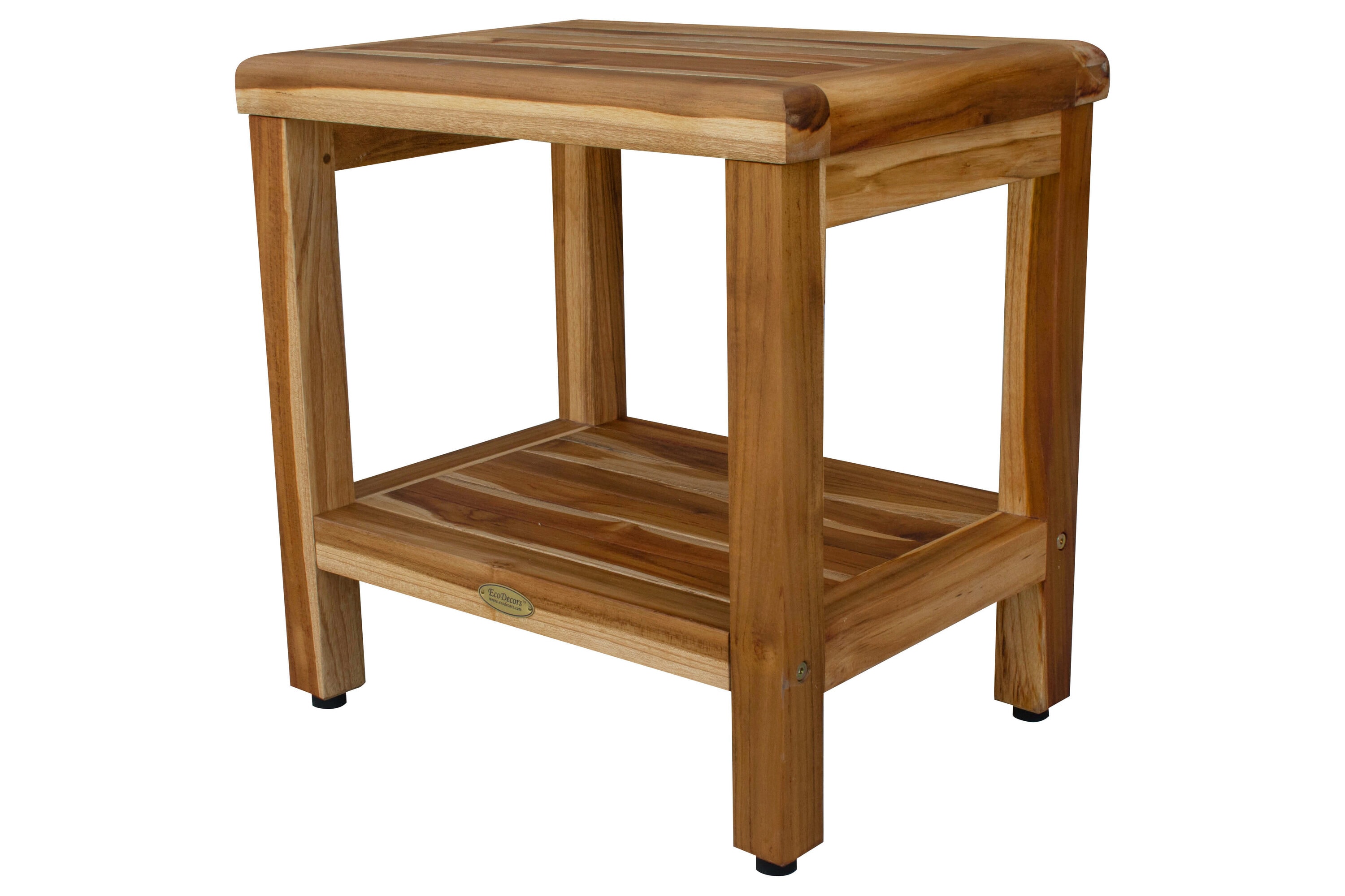 EcoDecors ED998 Natural Teak Teak Freestanding Shower bench