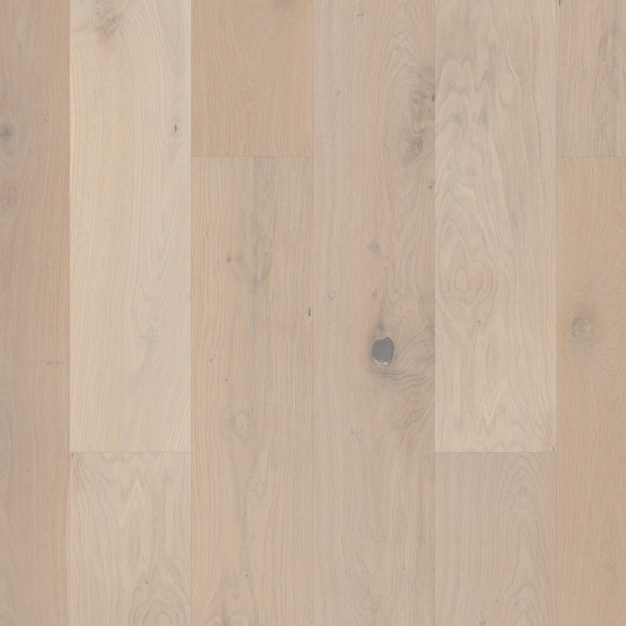 Shaw LX77401072 Balladry 7.5 French Quarter White oak 7-1/2-in W x 5/8-in T x Varying Length Wirebrushed Engineered Hardwood Flooring ( 23.31-sq ft / Carton )