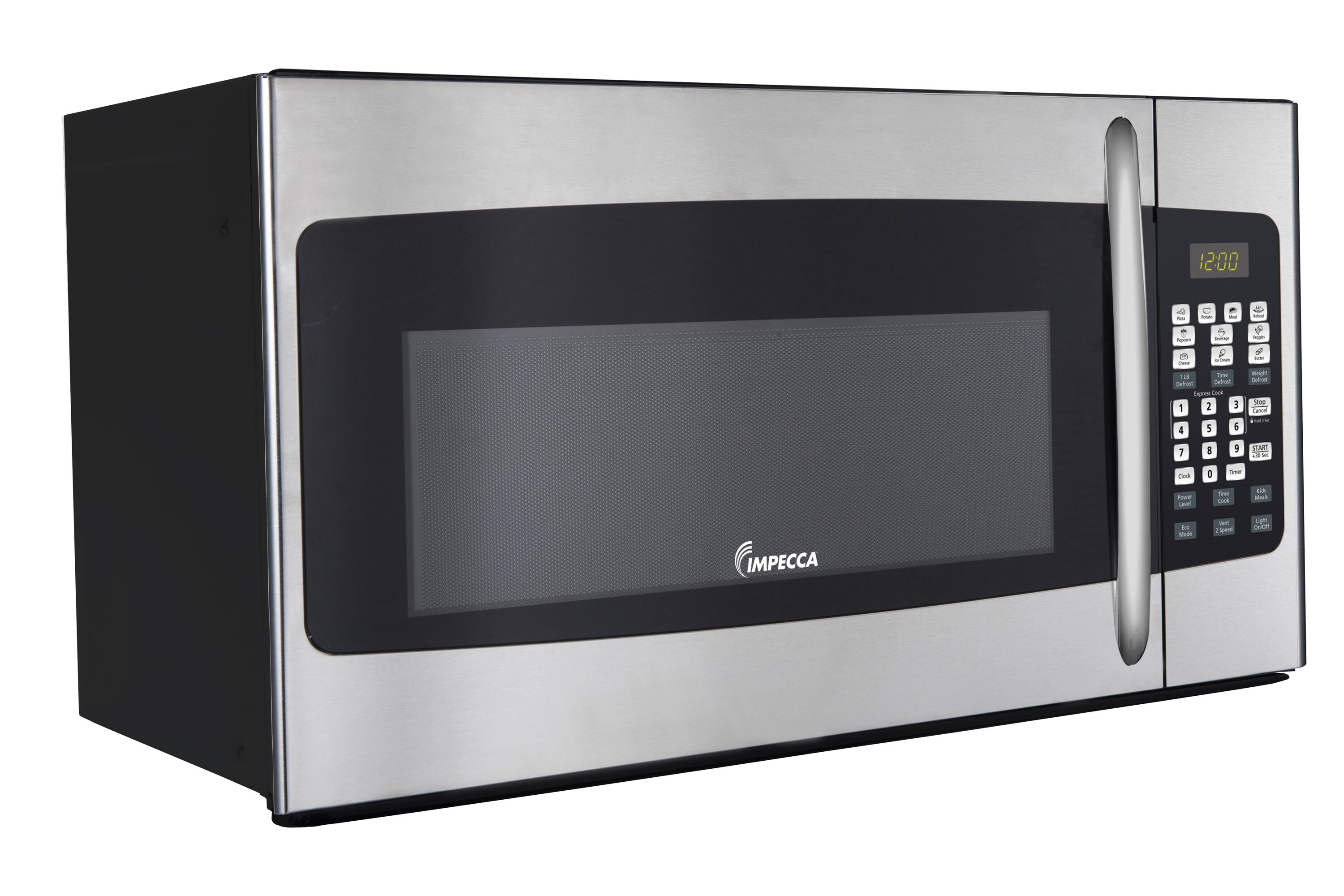 Impecca 1.1 Cu. Ft. Microwave Oven, 1000 Watts, Stainless Steel, 1 - Foods  Co.