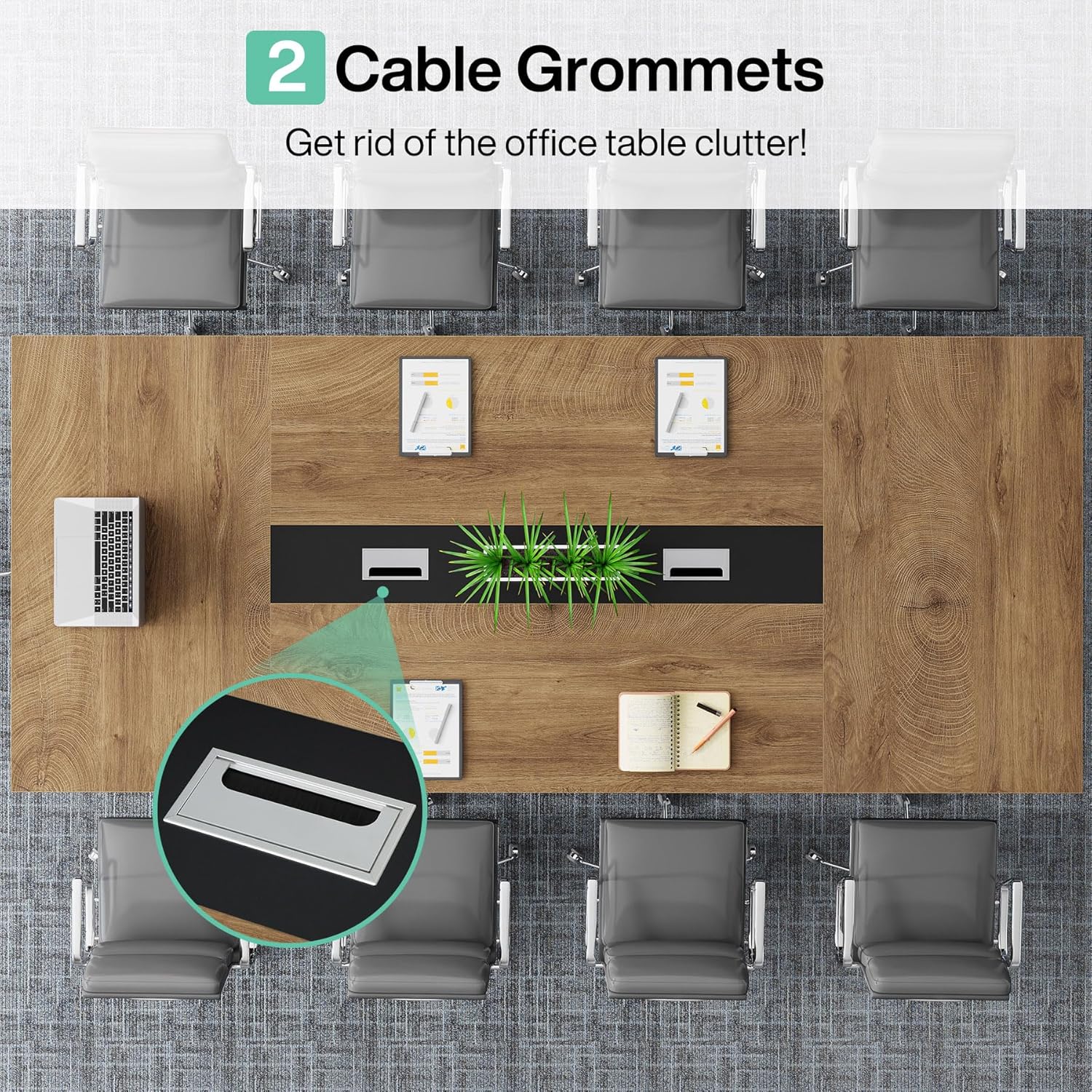 Tribesigns LWOYJL-0258YY Office-Tables - View #4