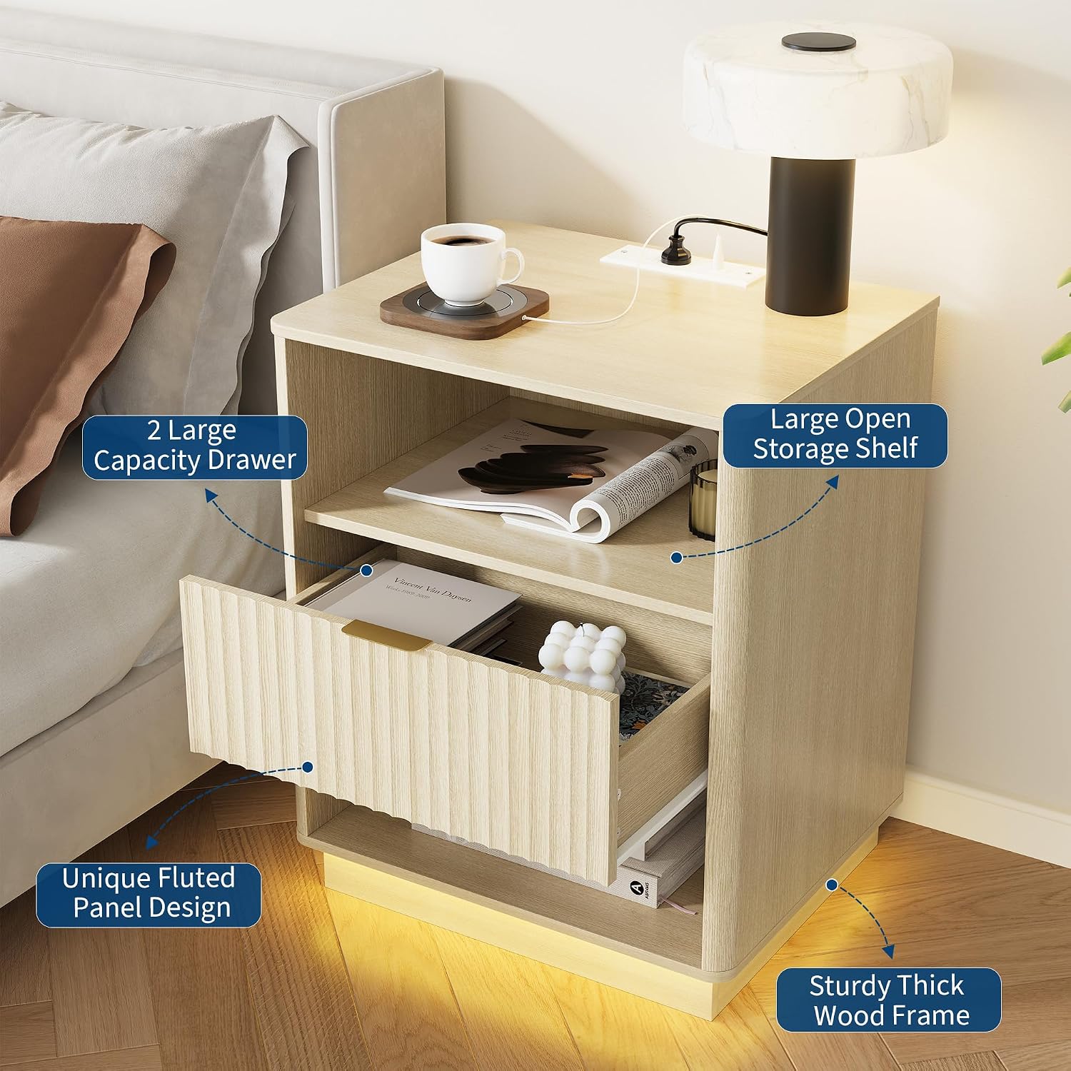 GAOMON CQC-8UVT9R-EUG5 nightstands - View #5