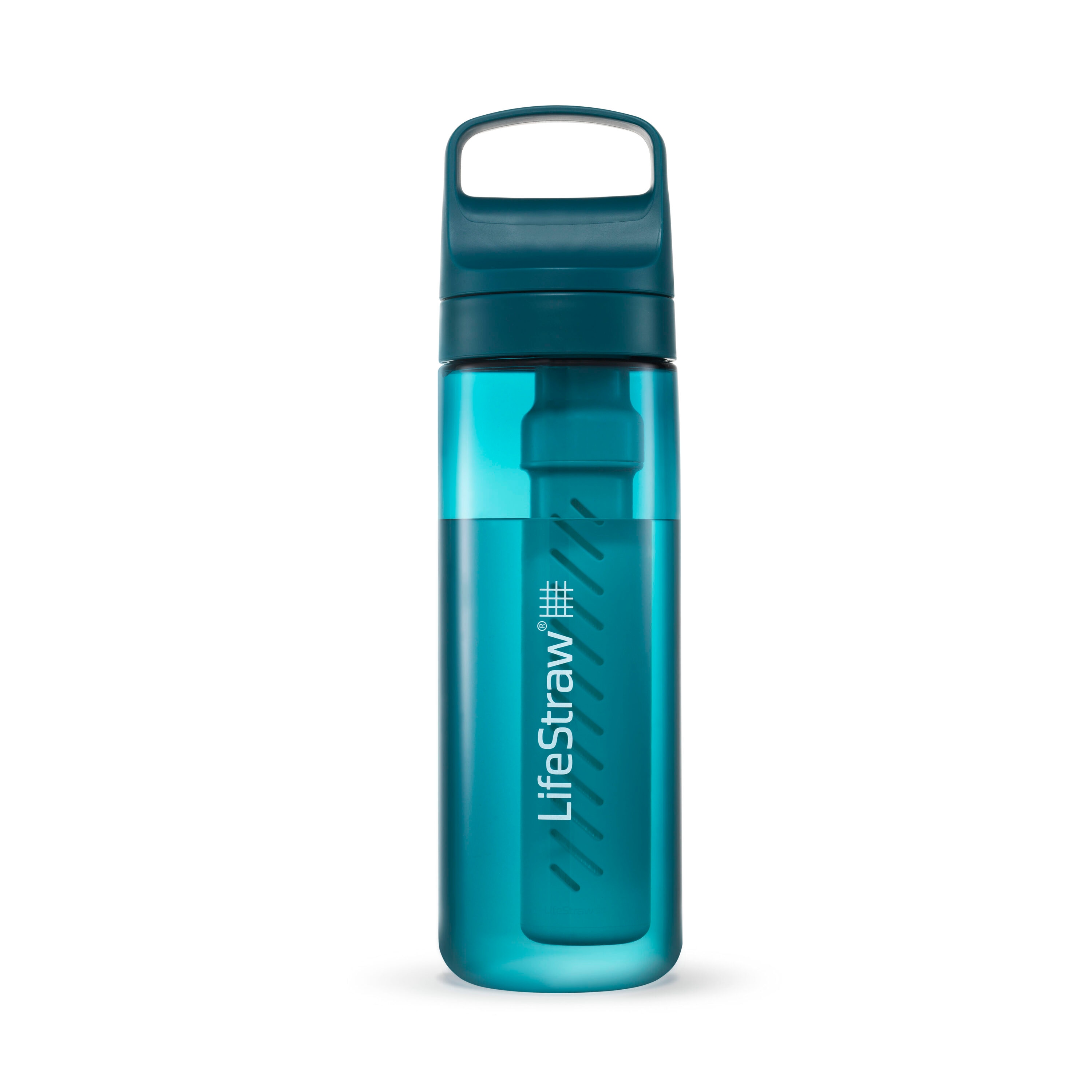 LifeStraw Go Stainless Steel Water Bottle with Filter-24oz-Laguna Teal