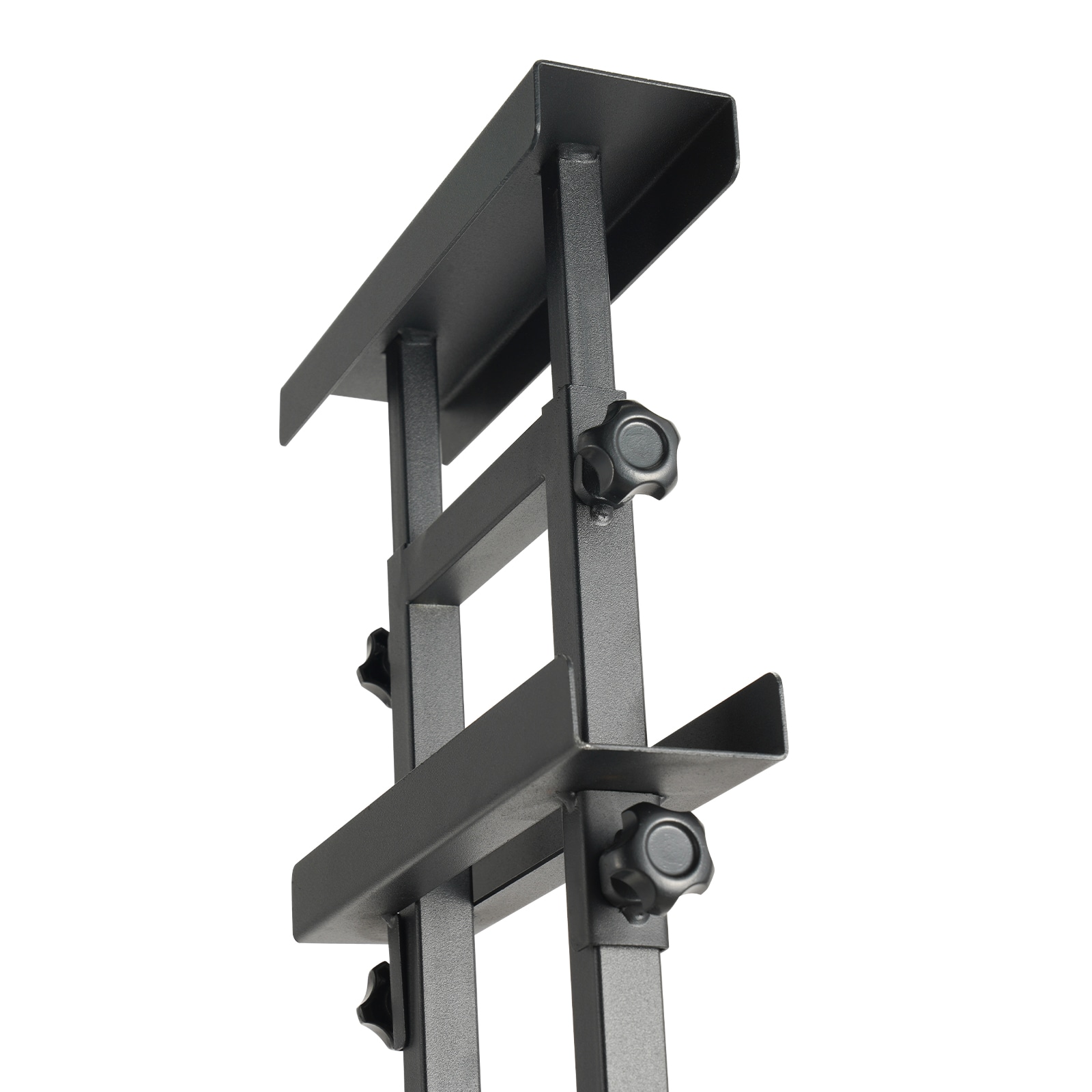 GIVIMO Poster Stand Adjustable 3.9-in to 75-in Height Double-Sided Heavy-Duty Pedestal Sign Holder Aluminum Banner Stand with Shock-Absorbing Square Base for Floor Display Black