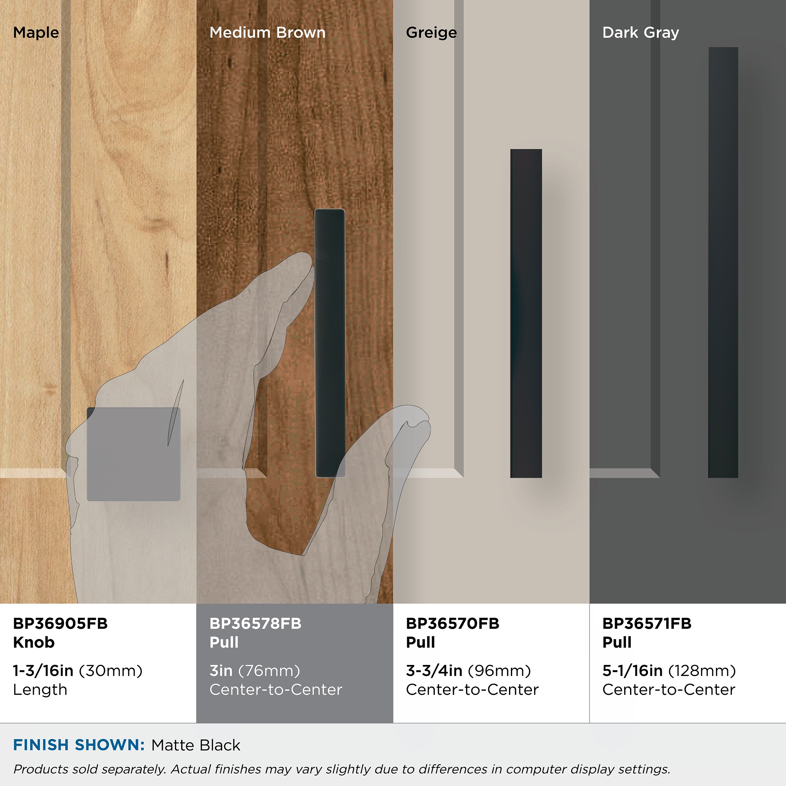 Amerock BP36578FB Cabinet-Pulls - View #9