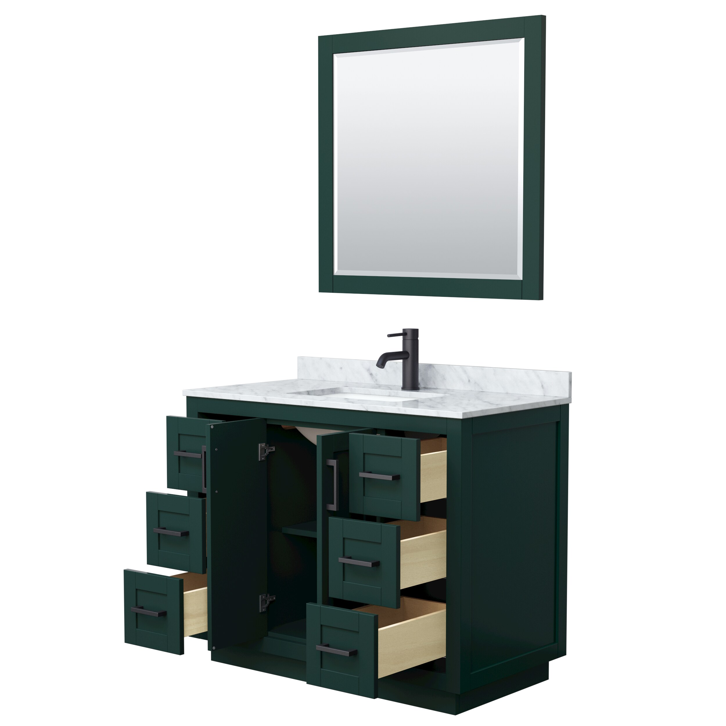 Wyndham Collection WCF292942SGKCMUNSM34 Bath-Vanity-Combo - View #3