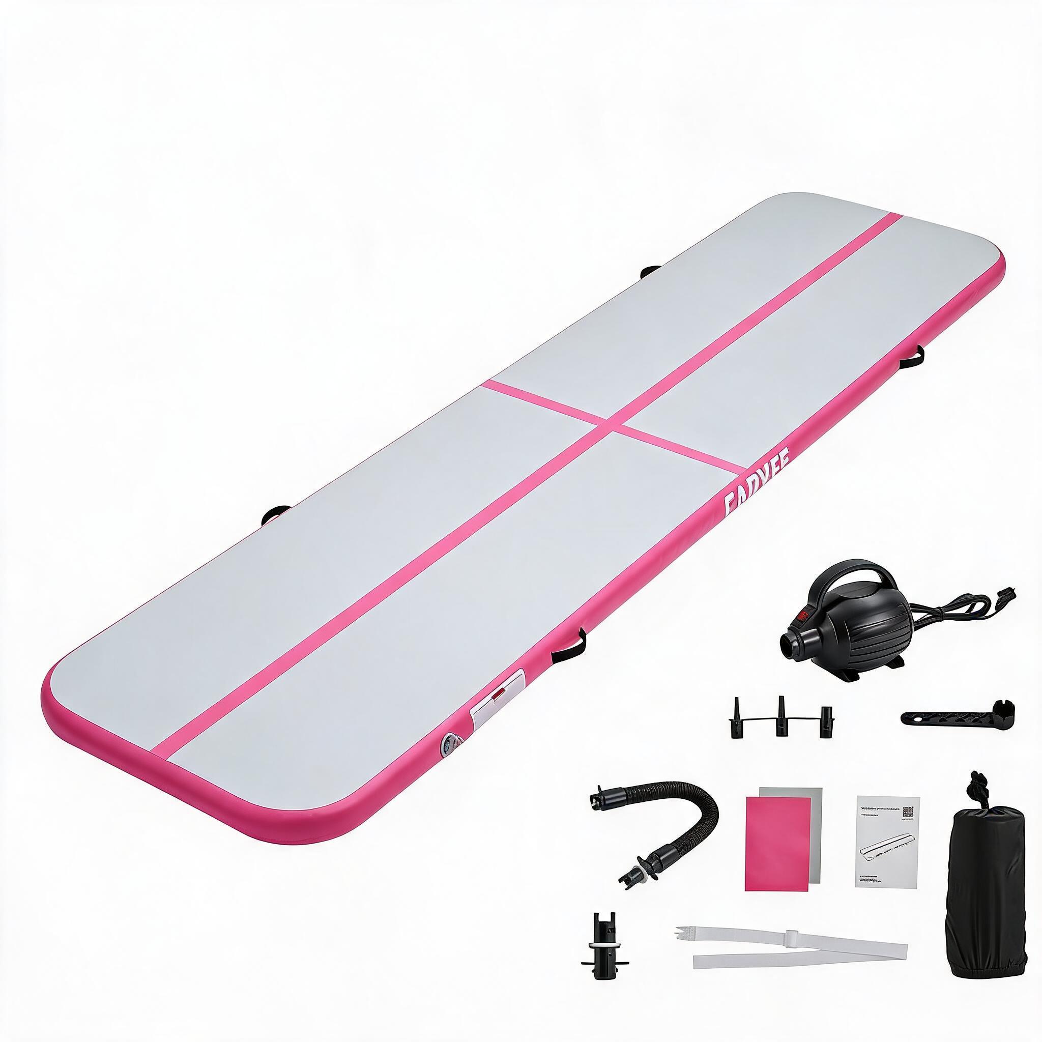 Garvee Inflatable inflatable gymnastics mat Gymnastics Mat with Electric Pump for Tumbling Cheer Yoga  Home Training