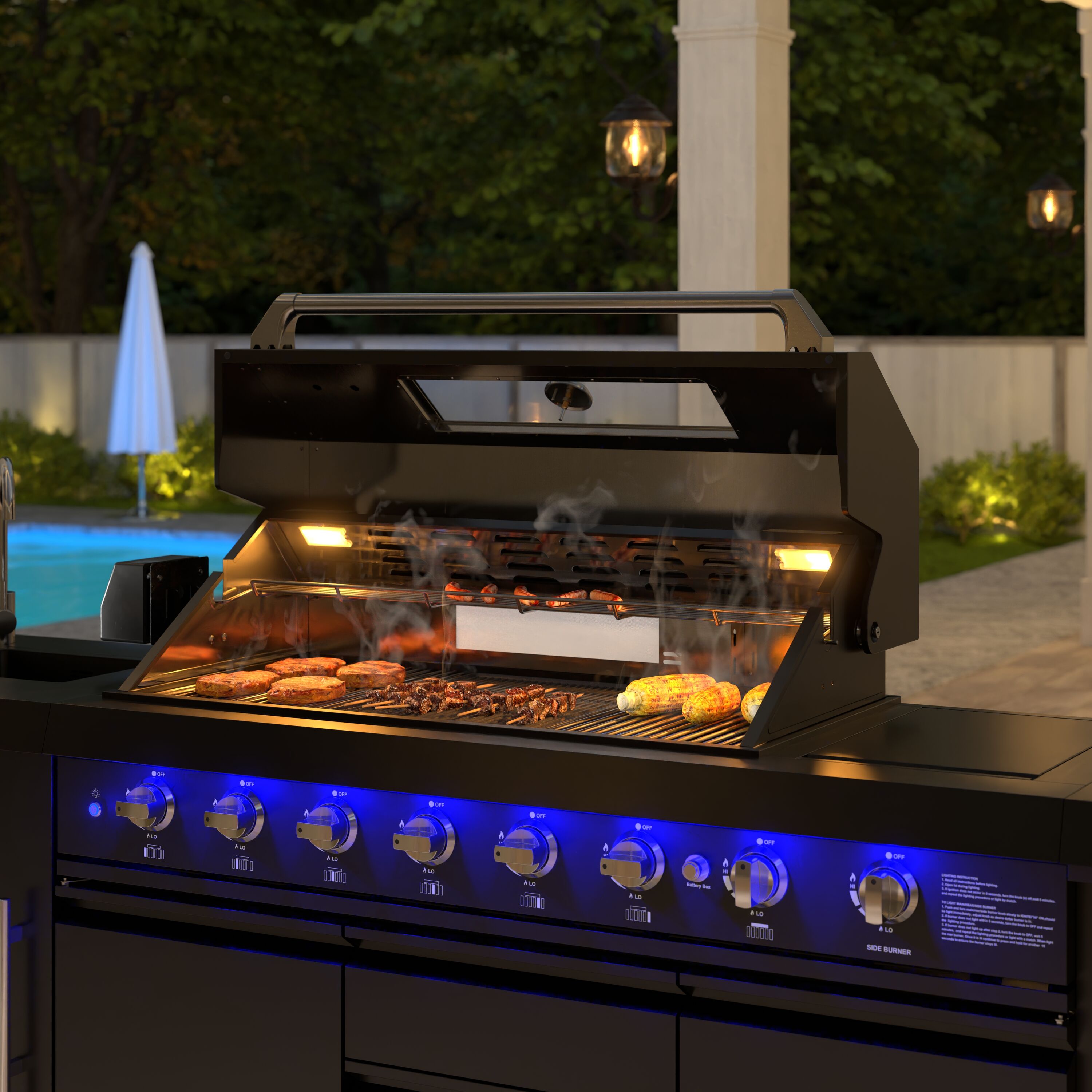 KoolMore LOW-KM-OKS-BQHUB-BK Modular-Outdoor-Kitchens - View #4