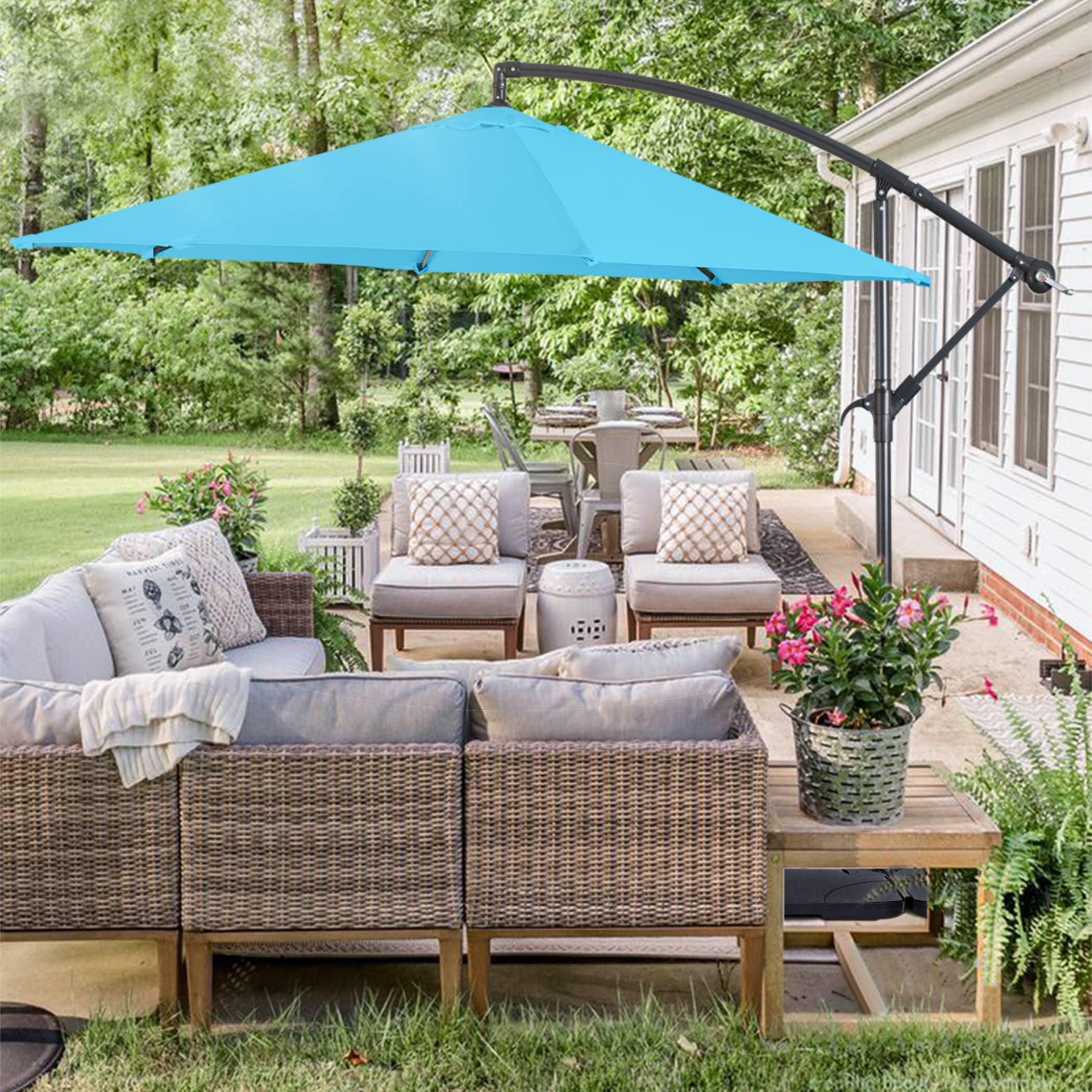 Unity UFPU9012 9.8-Feet Aluminum Market Patio Umbrella