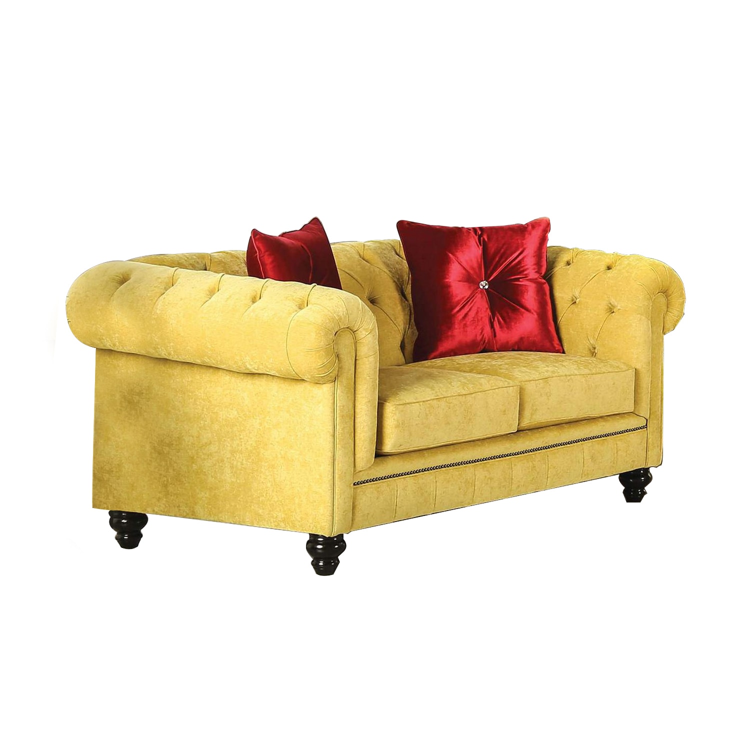 Benzara BM252812 Yellow Accent Chest