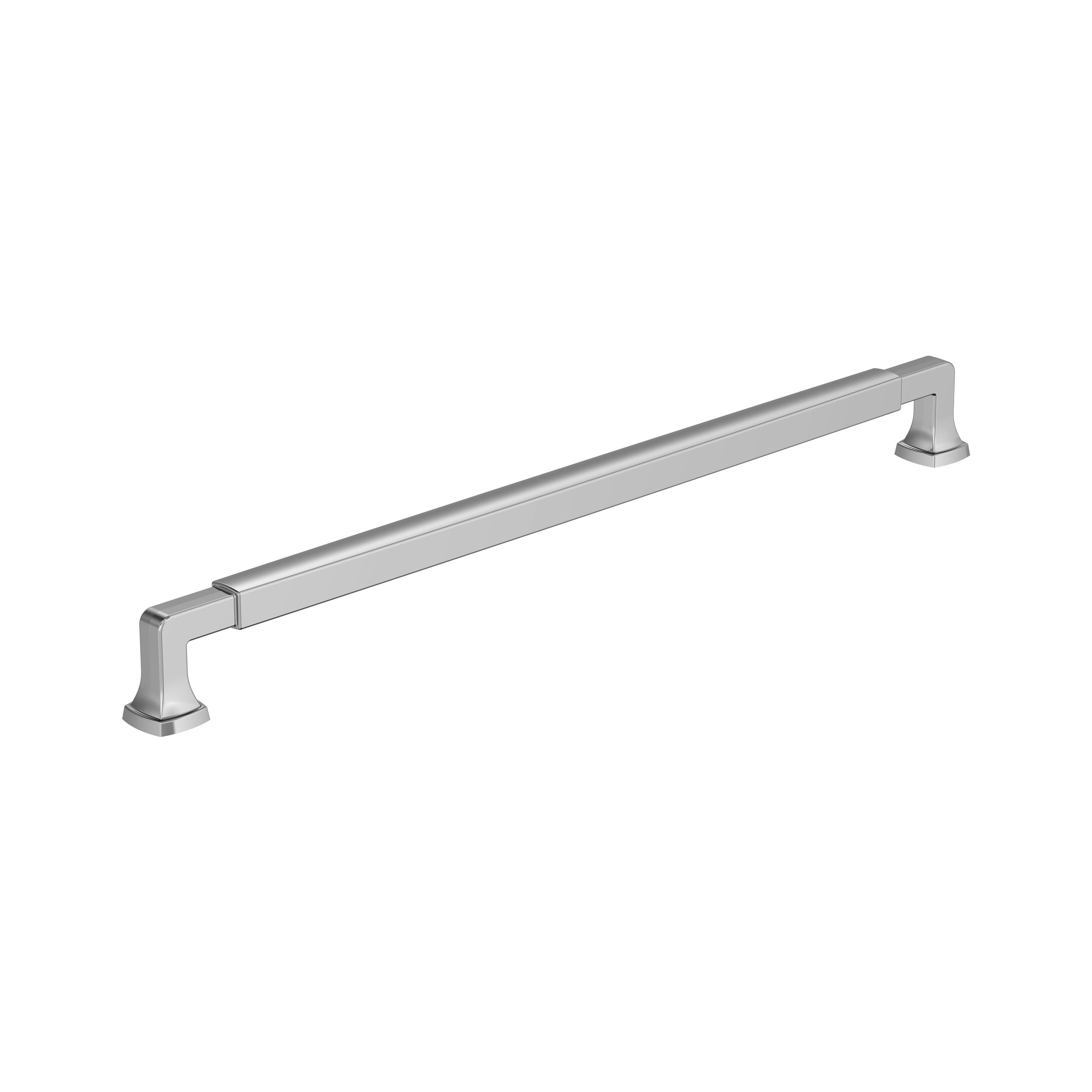 Amerock BP3740126 Stature 12-5/8-in , 320mm Center to Center Polished Chrome Cylindrical Bar