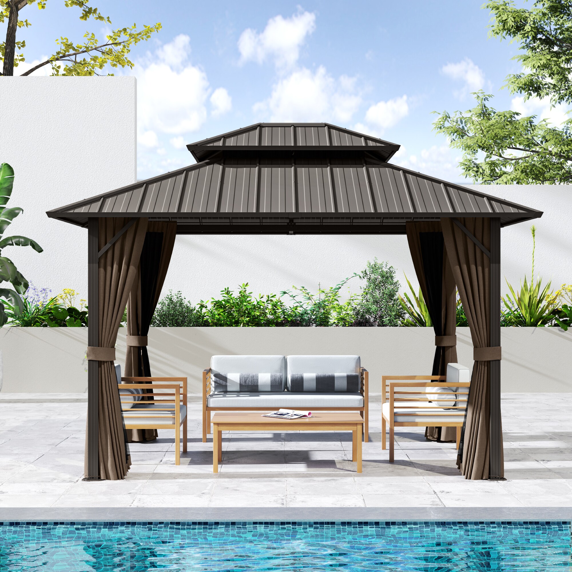  EL-ZPTPSJ-1012-Z-WL3 Wood-Resin-Gazebos - View #6