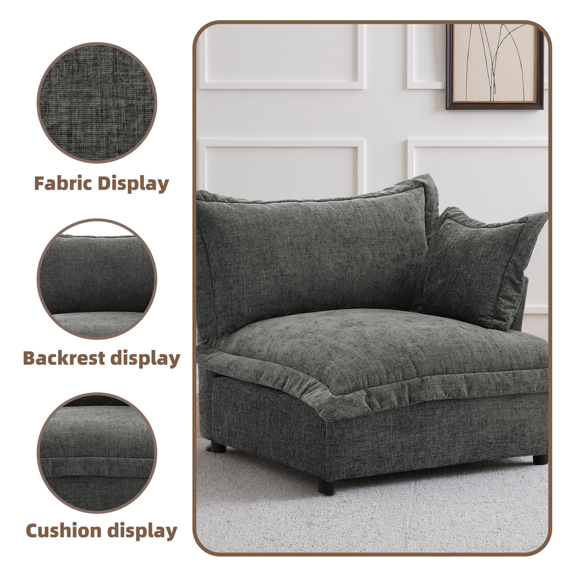 Dreamsidea CS11-DGRA-AC-L Sofas-Loveseats - View #8