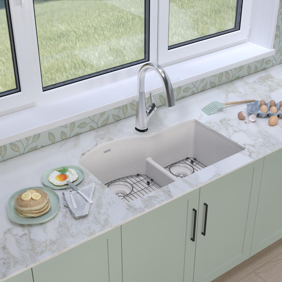 Quartz D Shaped Kitchen Sinks At Lowes Com   48843633 