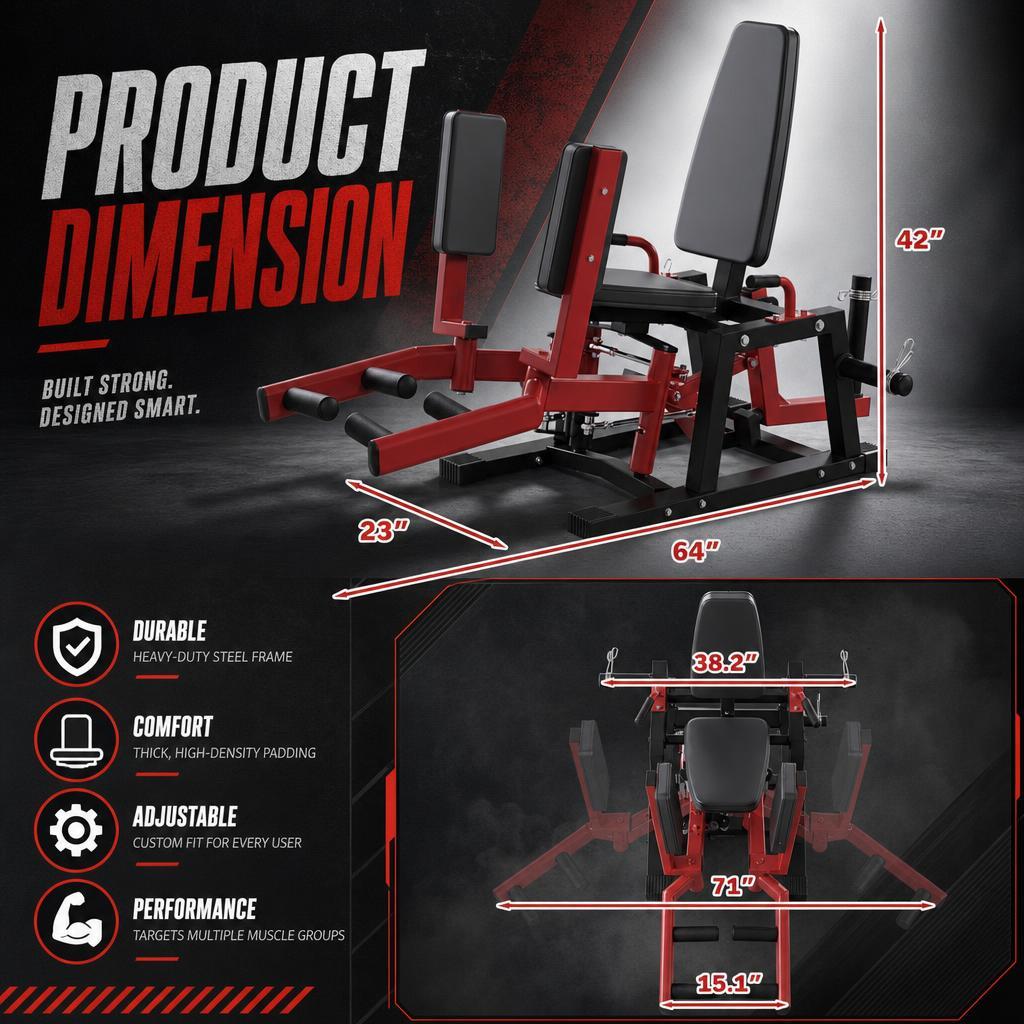 YODOLLA 15007BKRD-Y-LS02 Lat-Pull-Down-Machines - View #2