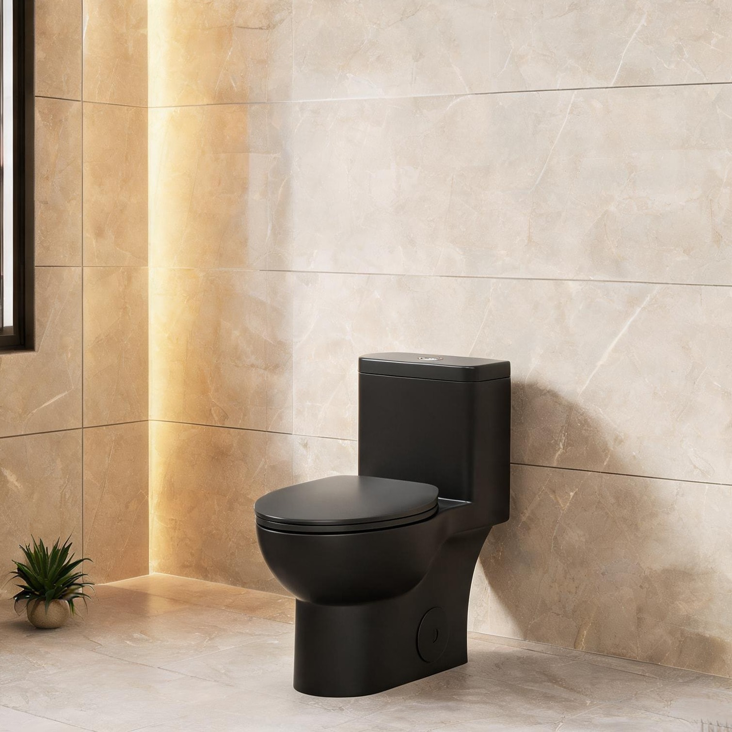 chillscreamni - 17-Inch ADA Height One-Piece Toilet with Dual Flush Elongated Bowl Ceramic Classi...