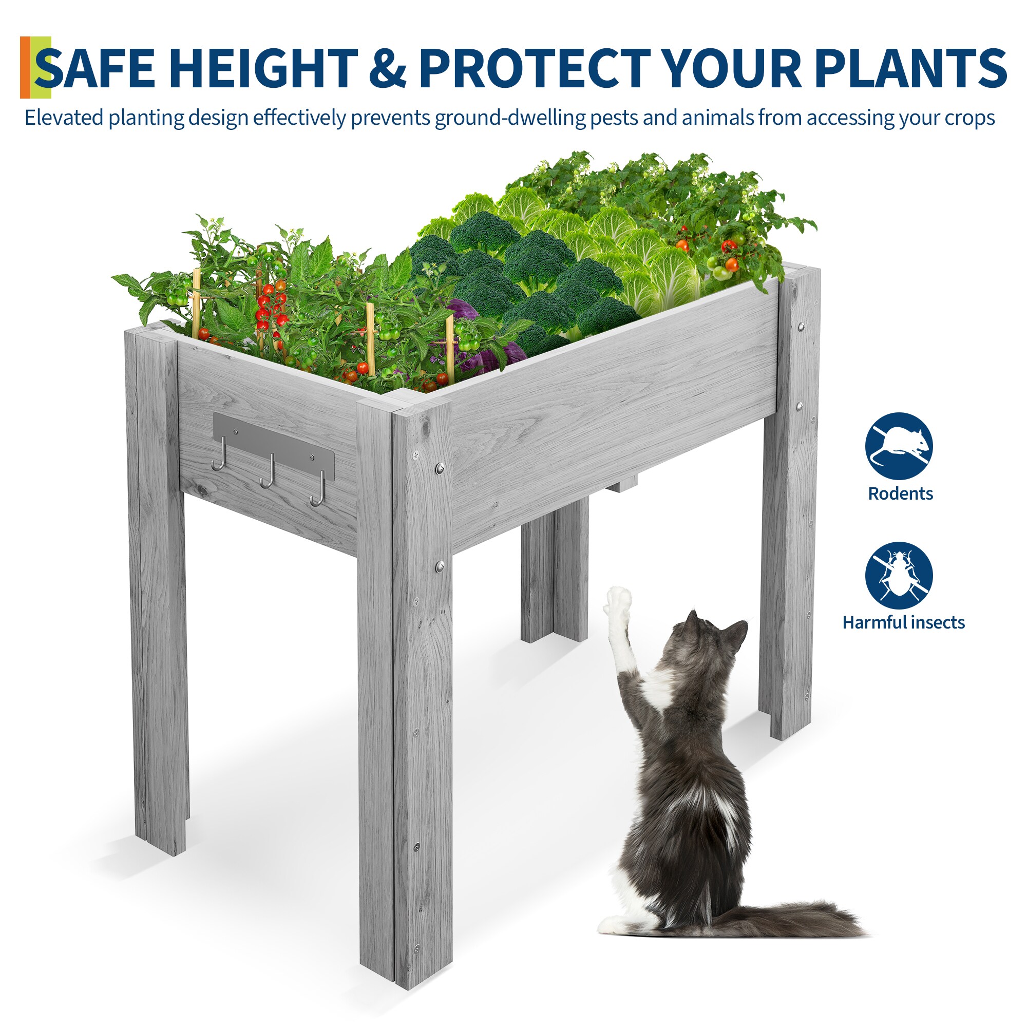 GarveeLife CLJ-TX4SMQEUGBW Raised-Planter-Boxes - View #3