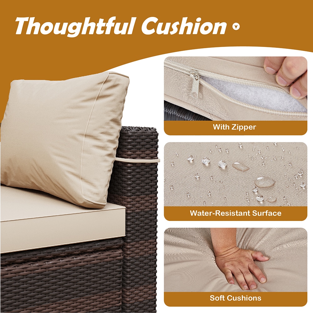 UPHA TBSF-AB2C-BEIGE Patio-Conversation-Sets - View #3