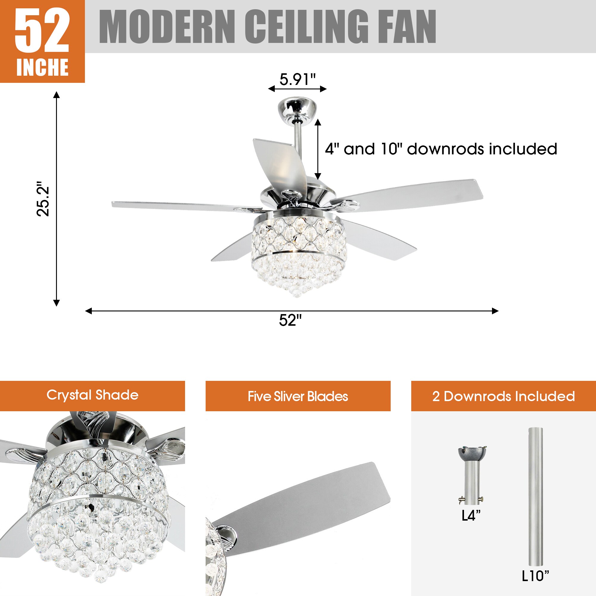 Parrot Uncle F6218110V Ceiling-Fans - View #5